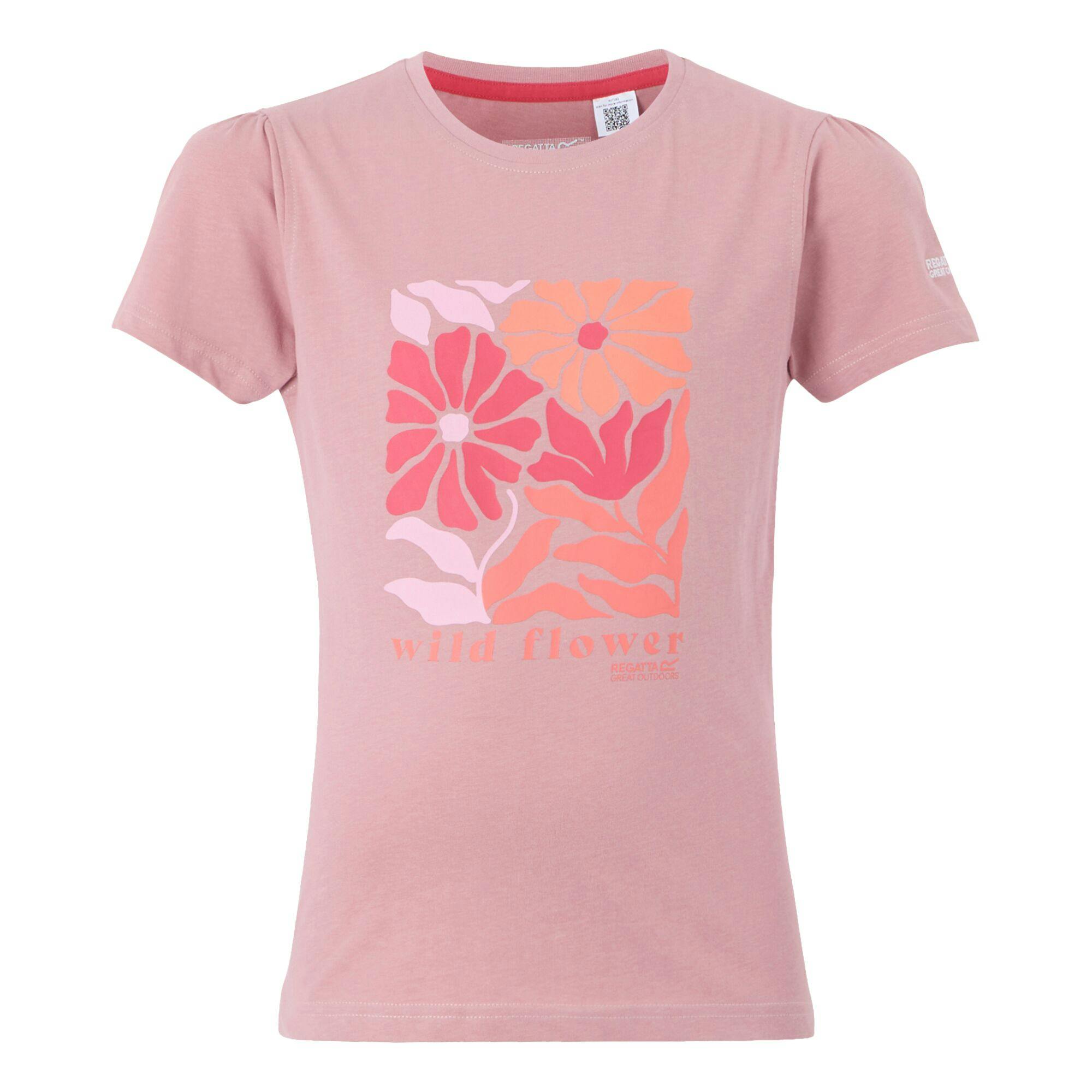 Regatta Kids Bosley Viii Wild Flowers T-Shirt - Lilas - 14 Years - Lilas - 100% Bci Cotton