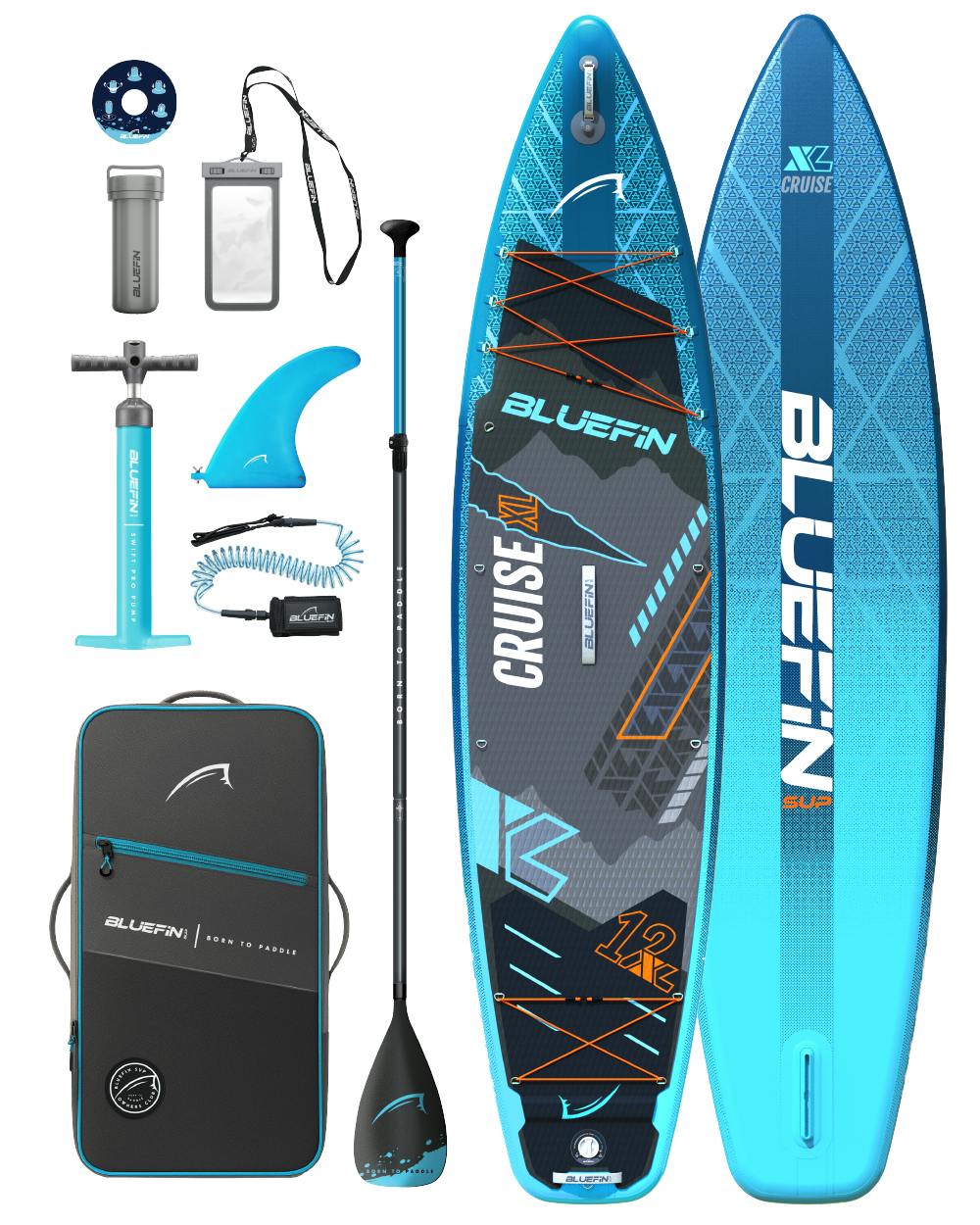 Bluefin Sup New Cruise 12' Xl Premium Inflatable Sup Paddleboard