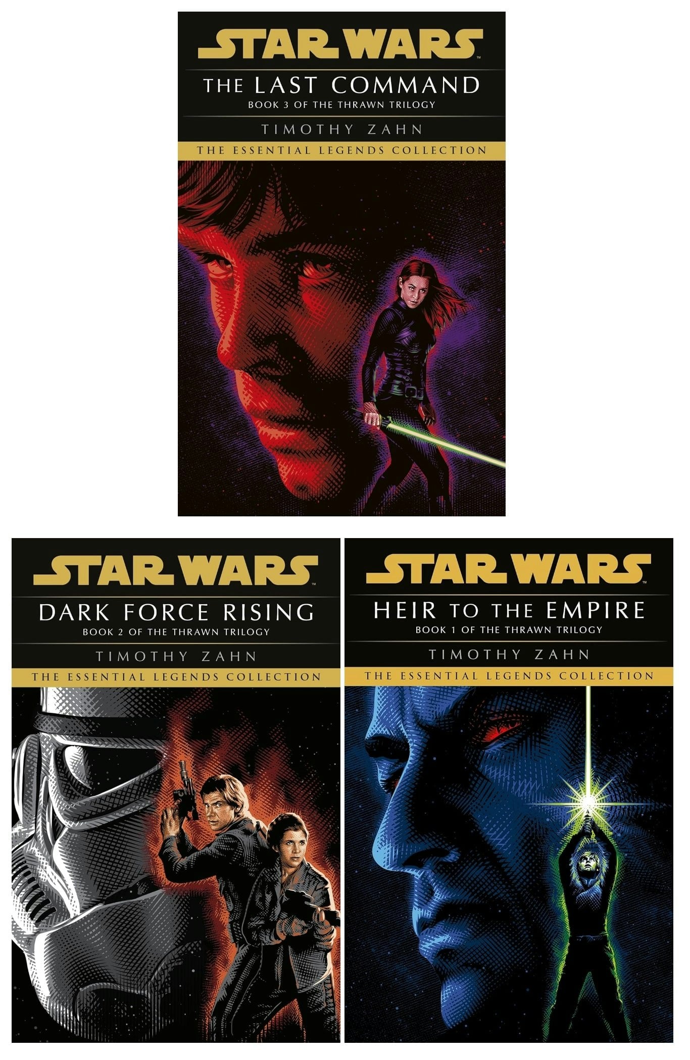Penguin Dark Star Wars: Essential Legends Thrawn Trilogy Set By Timothy Zahn