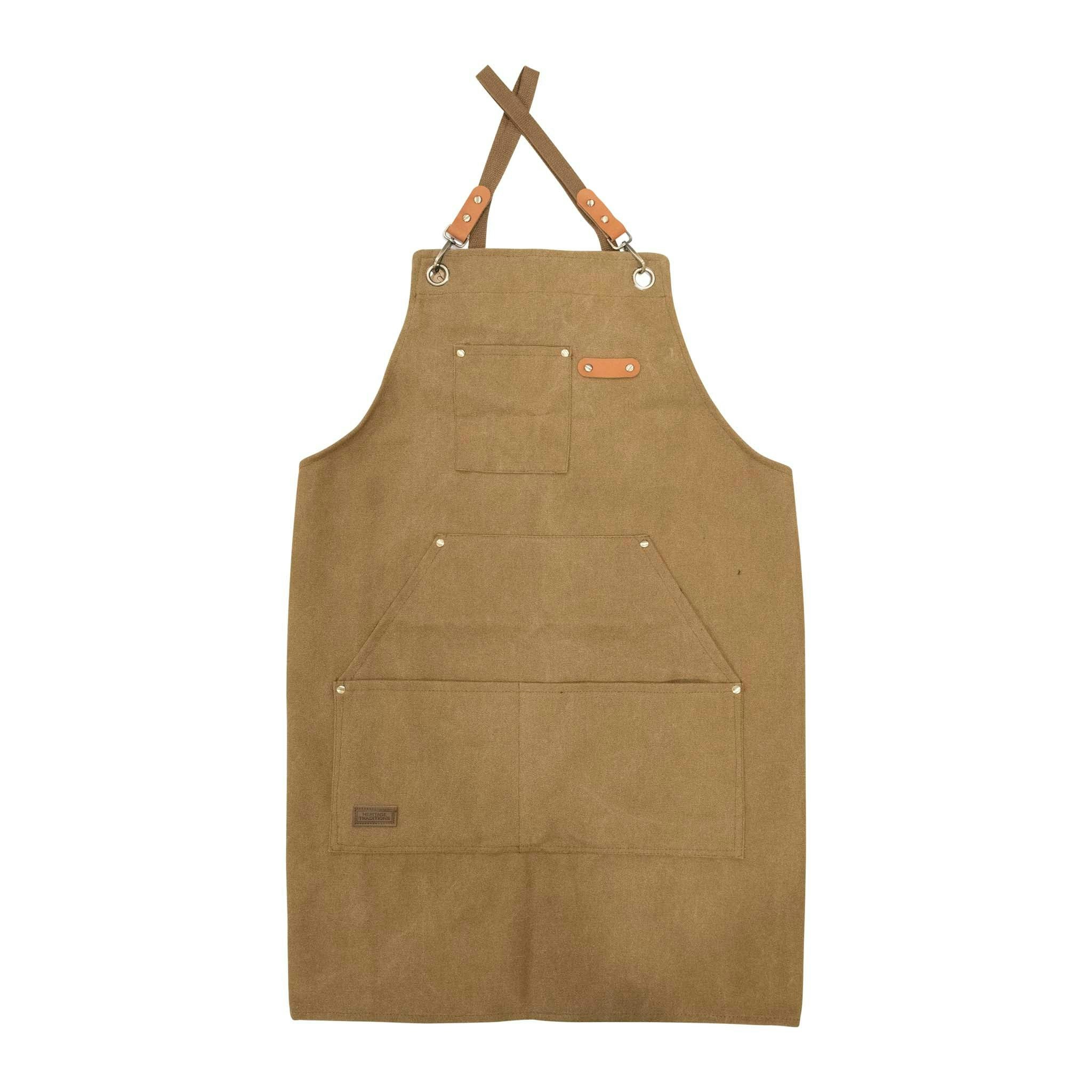 Rackhams Canvas Utility Aprons - Tan