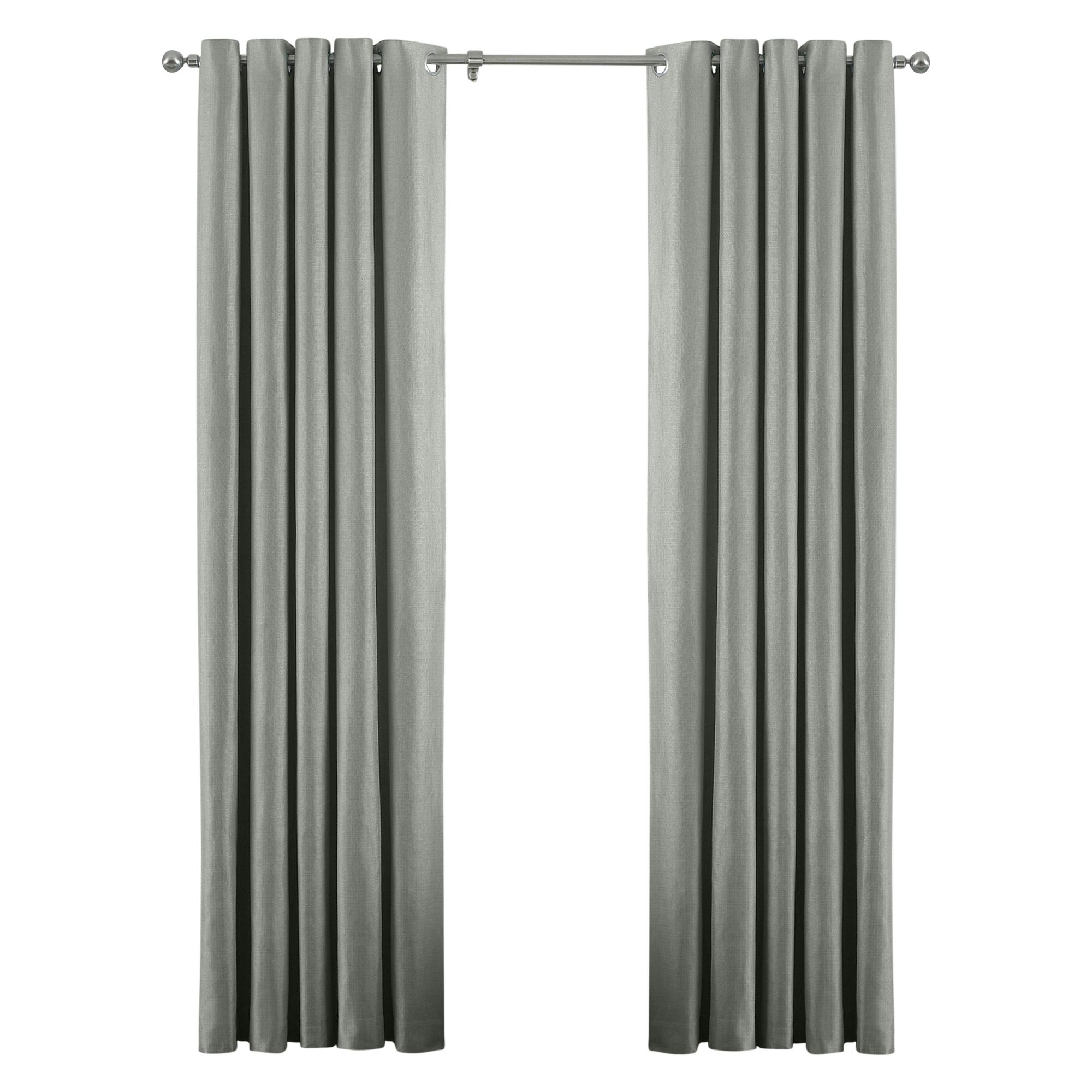 Riva Home Grey Atlantic Eyelet Ringtop Curtains - 117 X 183Cm - 100% Polyester