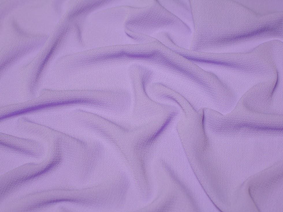 Minerva Lilac Core Range Pebble Textured Stretch Woven Crepe Fabric - Plain Design Dressmaking Fabric, 142.5 Cm / 57" Wide - Per Metre