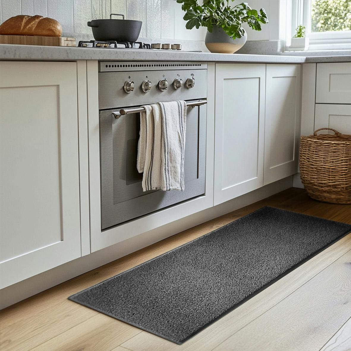 Nicoman Dark/Grey Kitchen Hallway Runner 150Cm X 60Cm