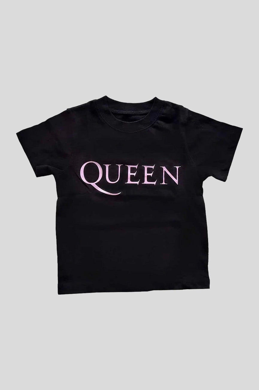 Paradiso Clothing Pink Queen Toddler Band Logo T Shirt - 12 Months