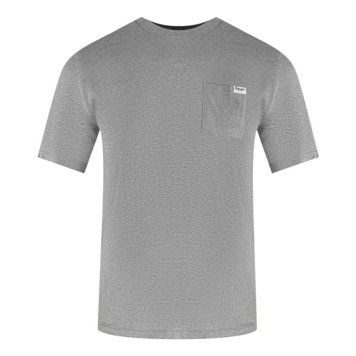 Aquascutum Men's Light/Grey Logo Chest Pocket T-Shirt - Xl - 100% Cotton