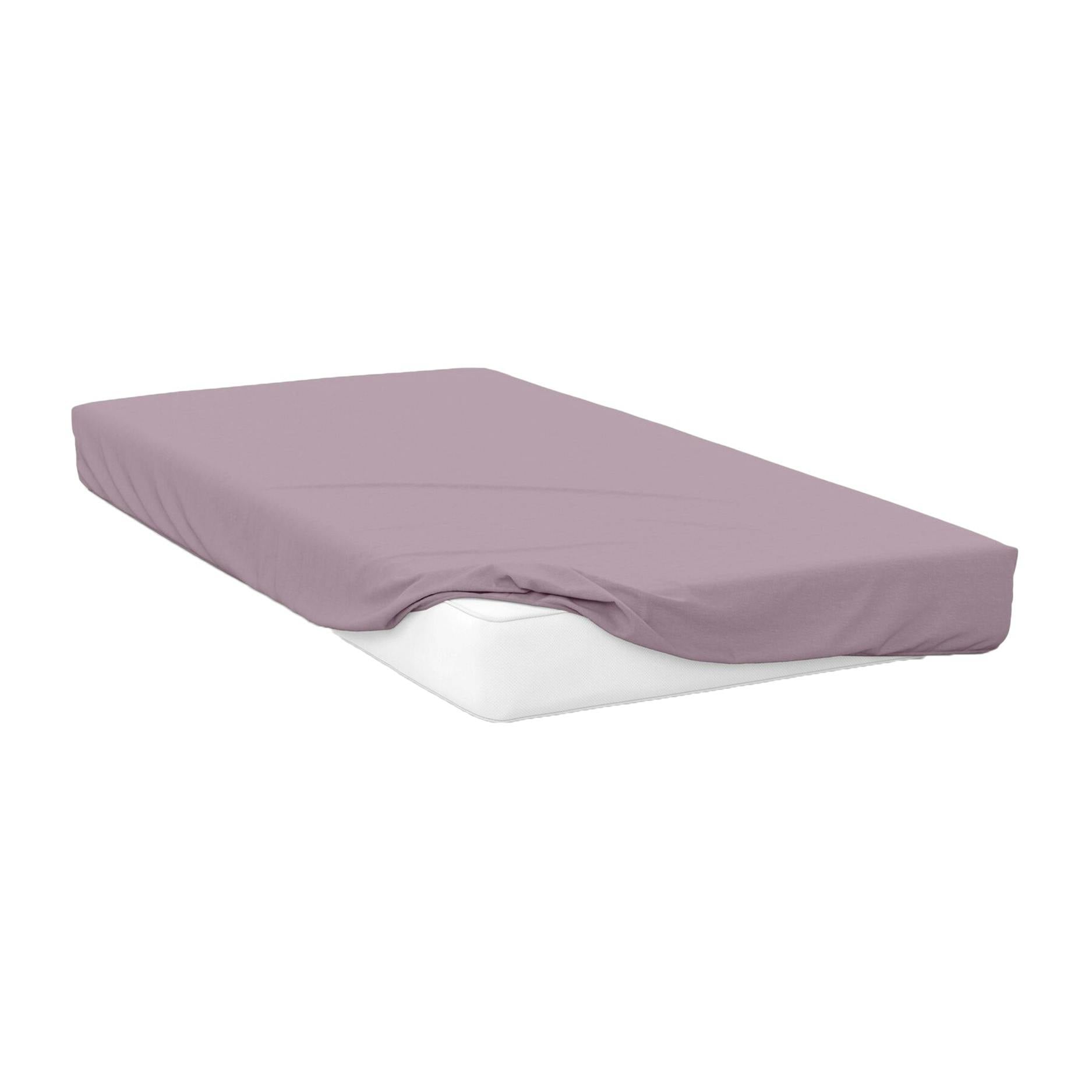 Belledorm 200 Thread Count Egyptian Cotton Fitted Sheet - Mulberry - Mulberry - Double - 100% Egyptian Cotton