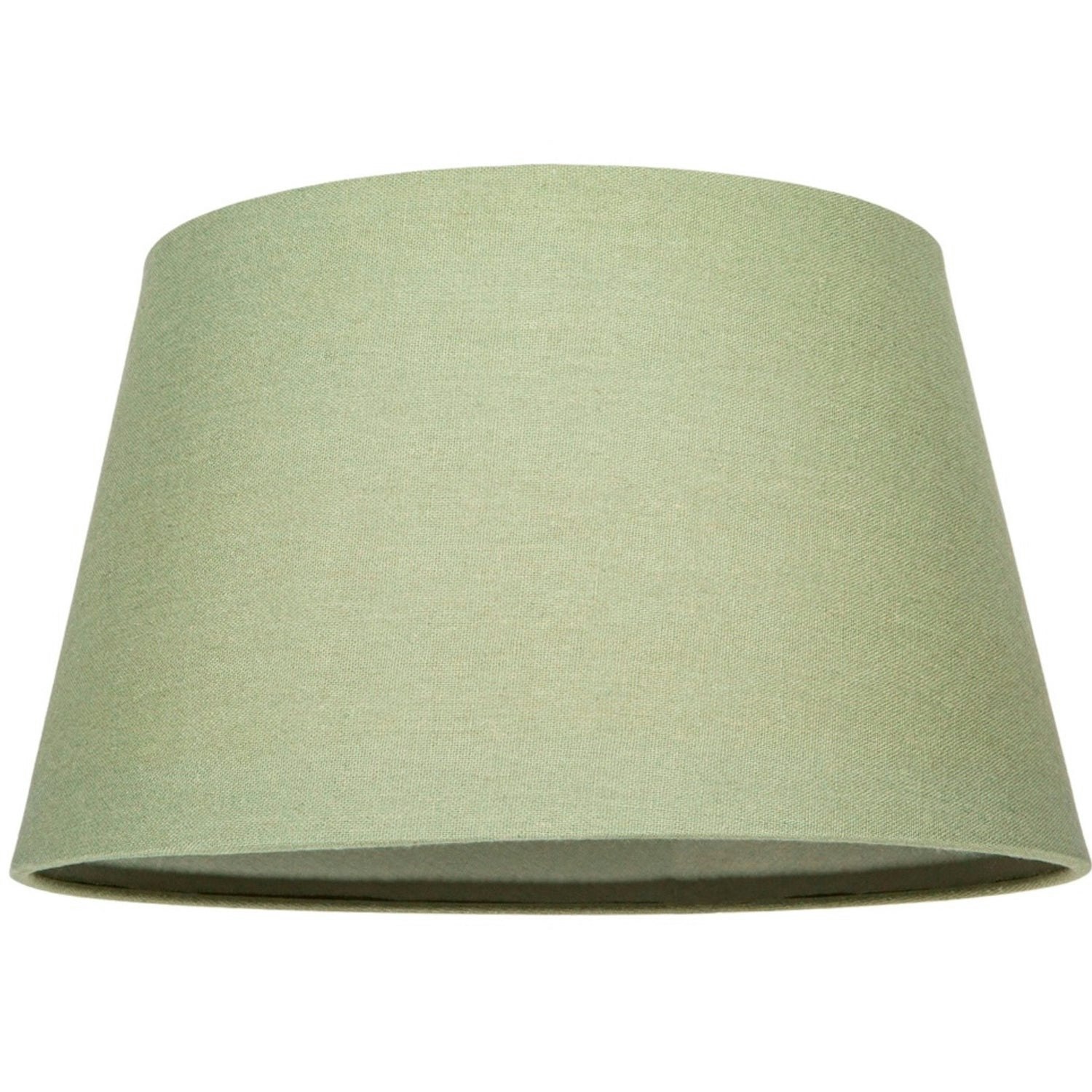 Rackhams Green Traditional 14 Inch Olive Linen Drum Table/Pendant Lampshade 60W Maximum
