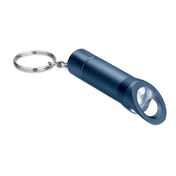 Midocean Light Litop Metal Torch Keyring - French Navy - One Size - French Navy