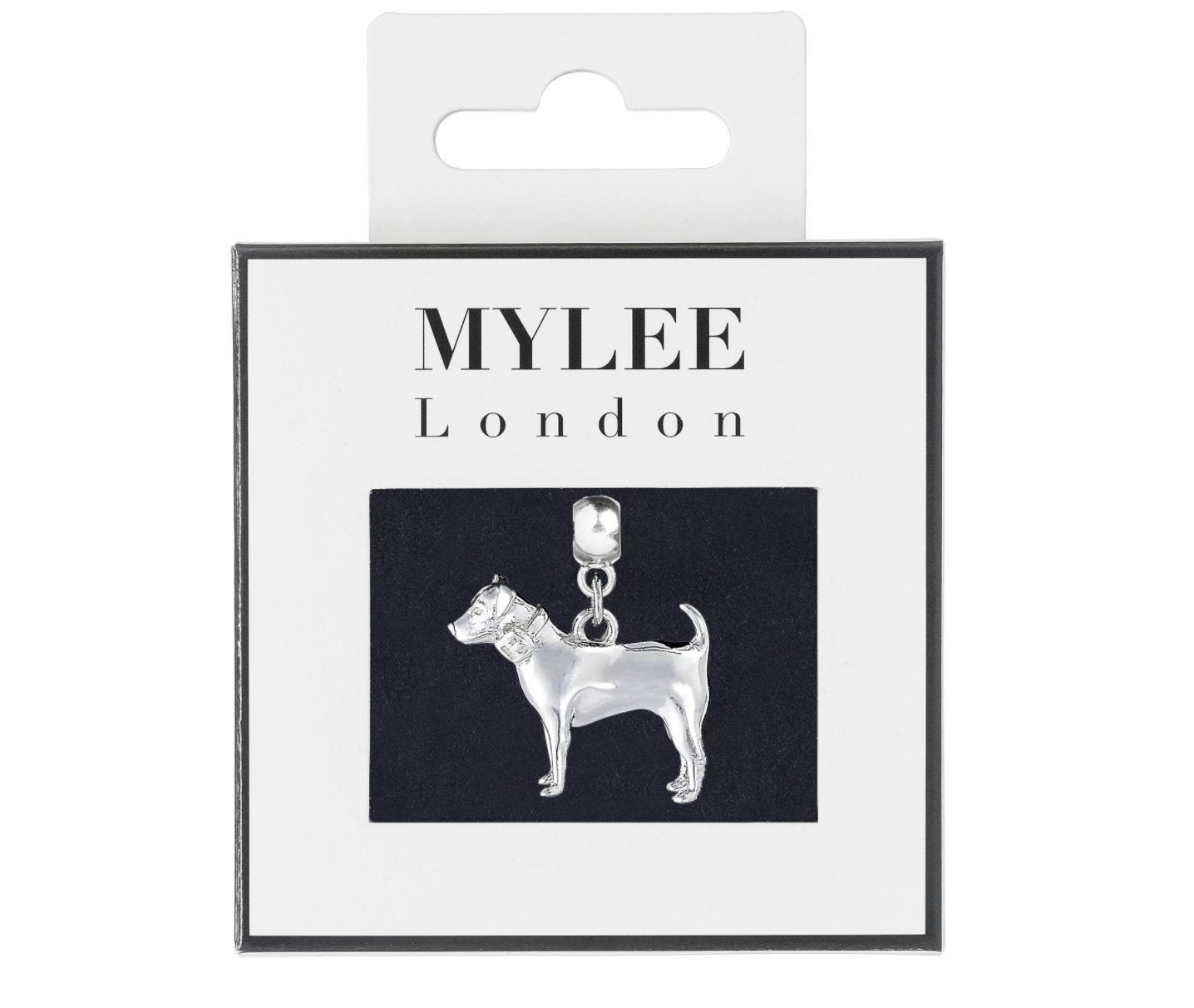 Mylee London Silver Jack Russell Plated Charm - No - Slider Charm