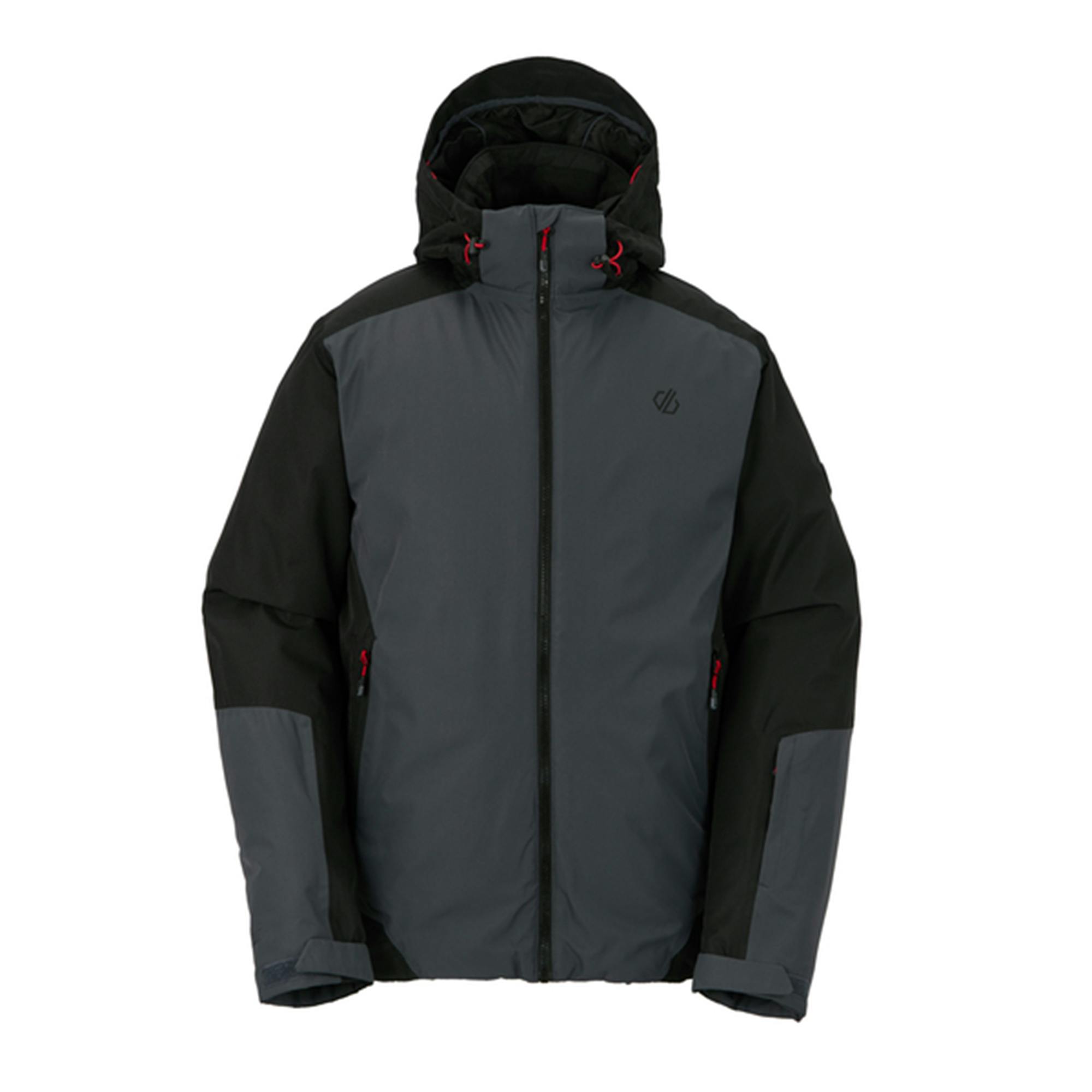 Dare 2B Men's Black/Red Precision Ii Ski Jacket - /Ebony/Danger - 3XL - /Ebony/Danger - 100% Mixed