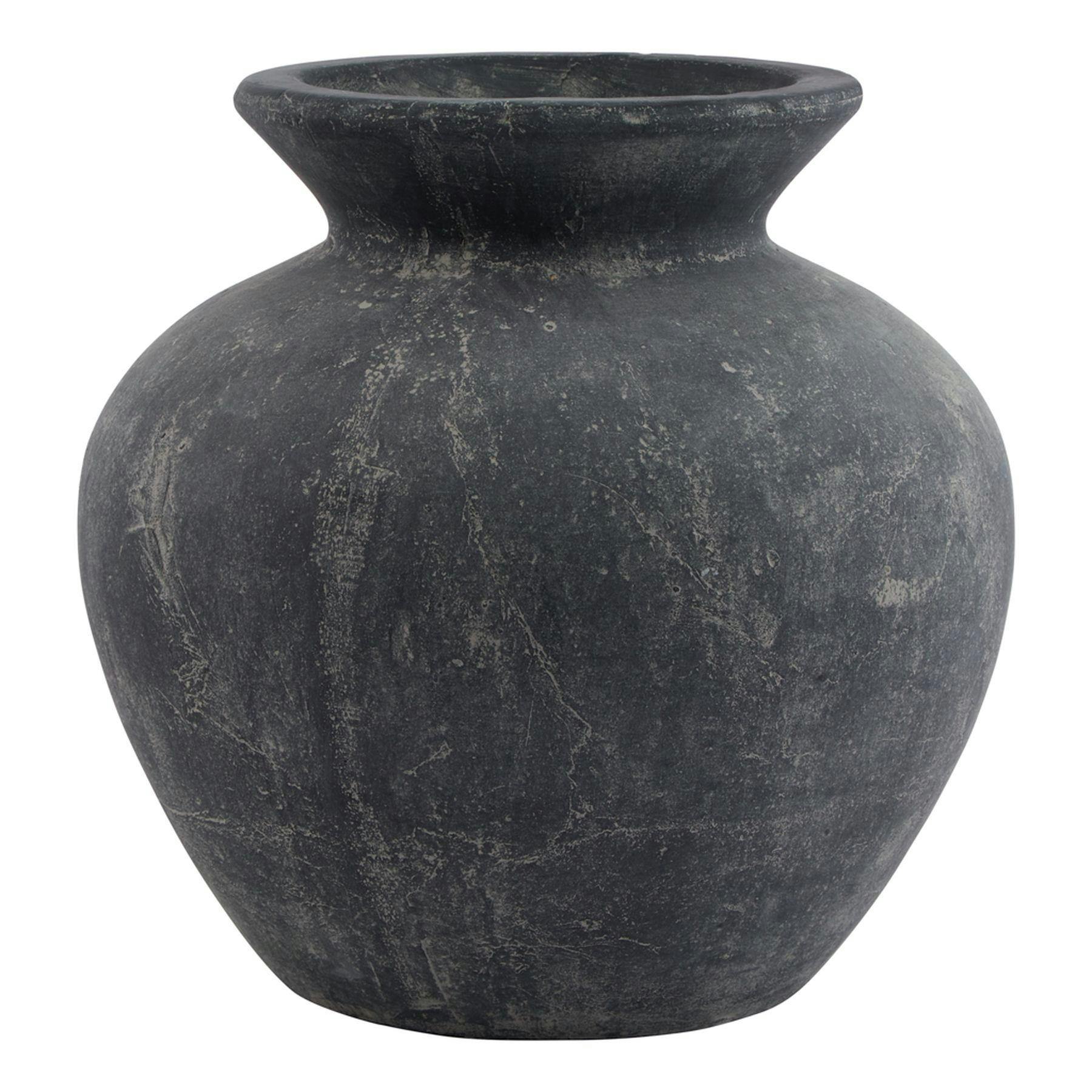 Hill Interiors Grey Amalfi Vase - One Size - 100% Mixed