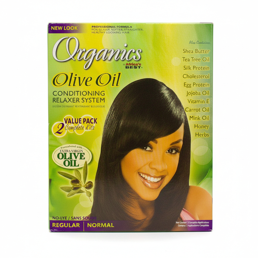 Africa's Best Organics Olive Oil Relaxer Value Kit Regular