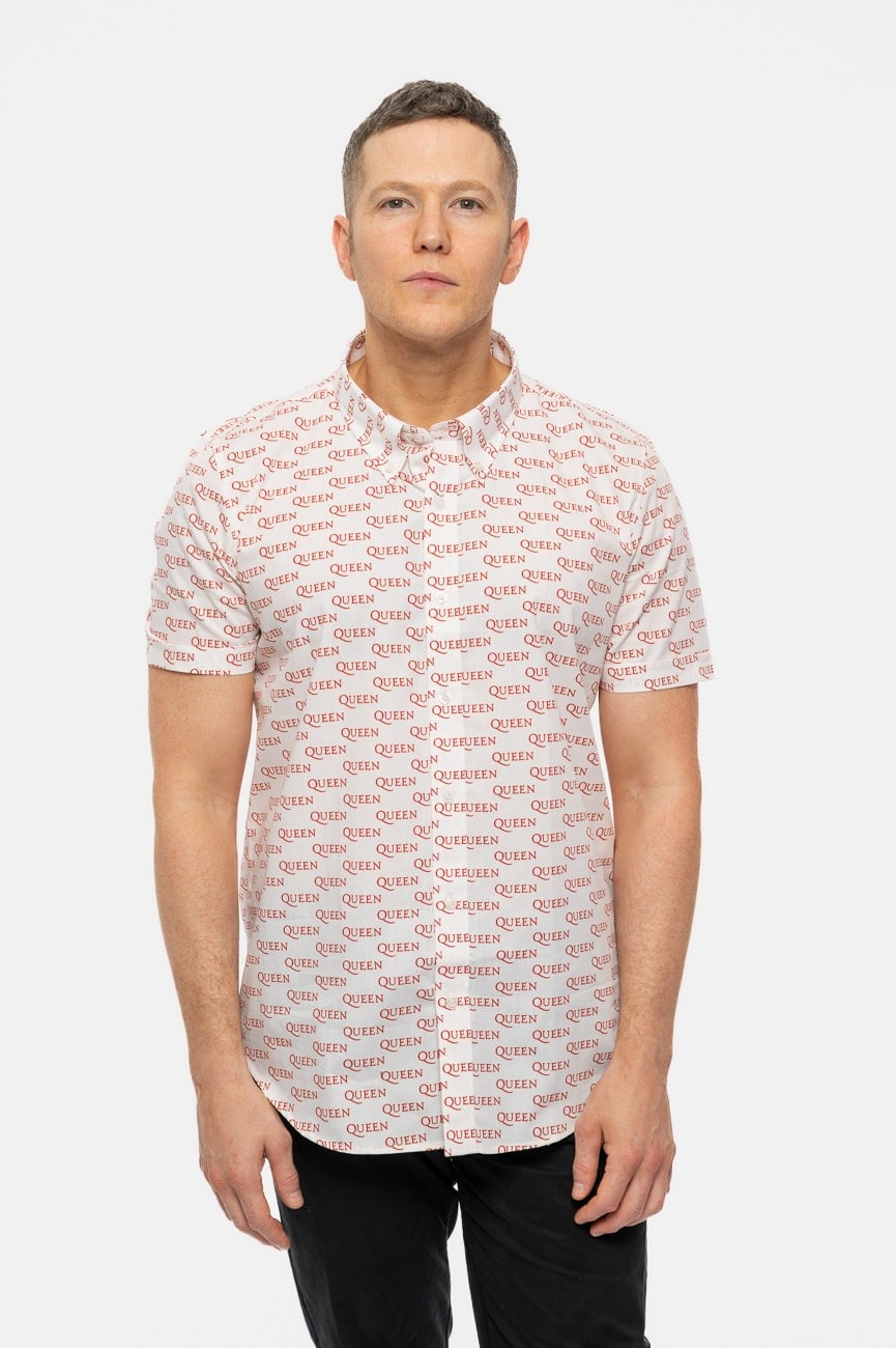 Paradiso Clothing Unisex White Queen Classic Crest Casual Shirt - Xxl