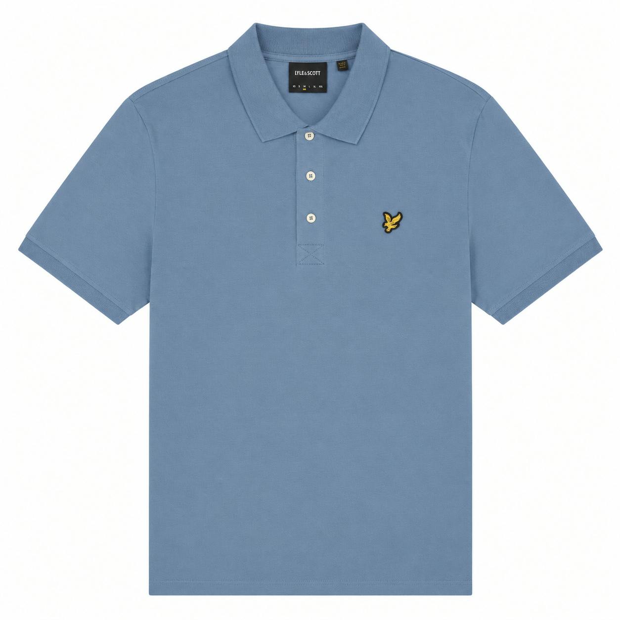 Lyle and Scott Polo Shirt Power Blue size M - Image 4