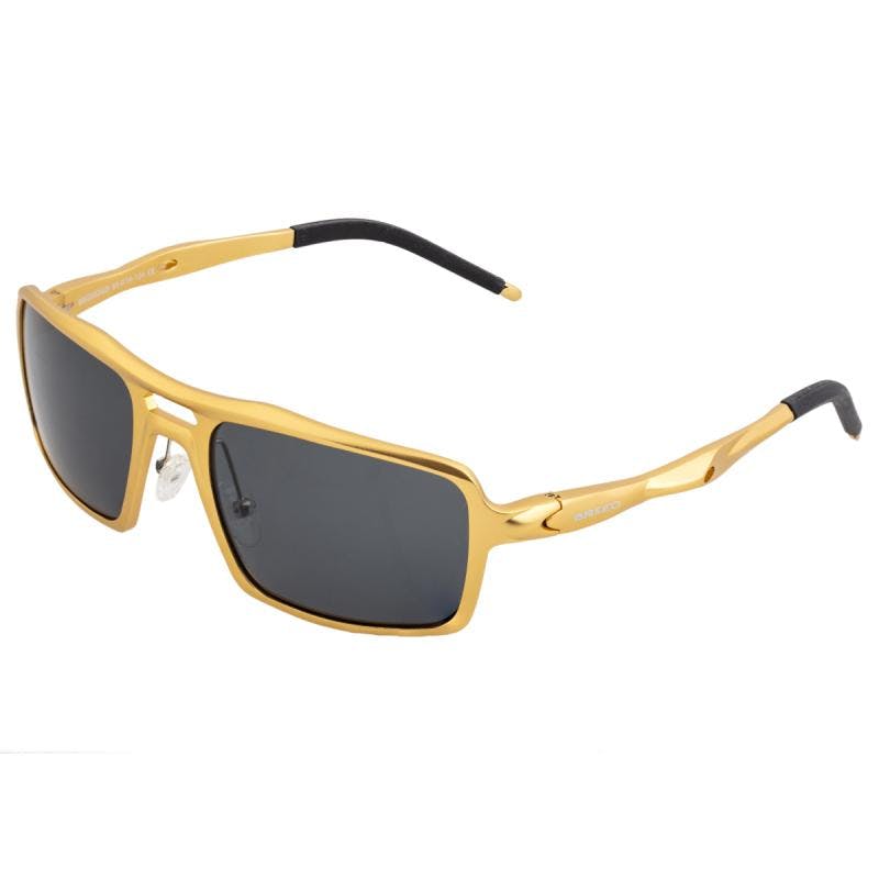 Breed Gold/Black Orpheus Aluminum Polarized Sunglasses