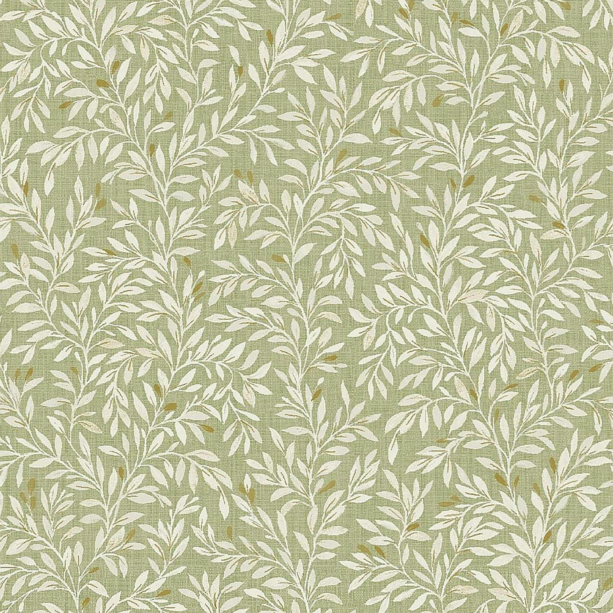 Rackhams Green Ditsy Leaf Wallpaper - 10M
