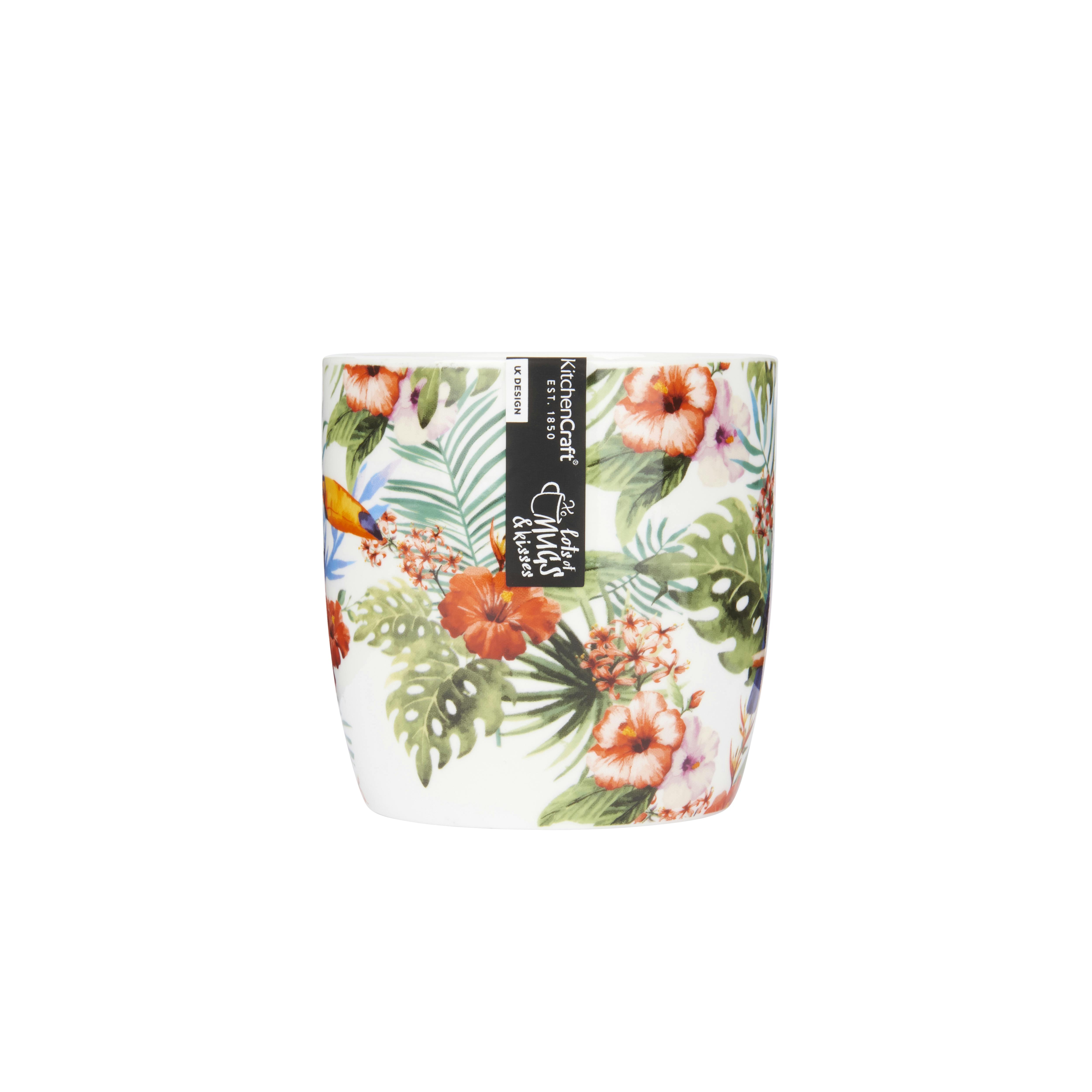 Rackhams Set Of Four China Toucan Mugs - Multicolour - Porcelain - Mug