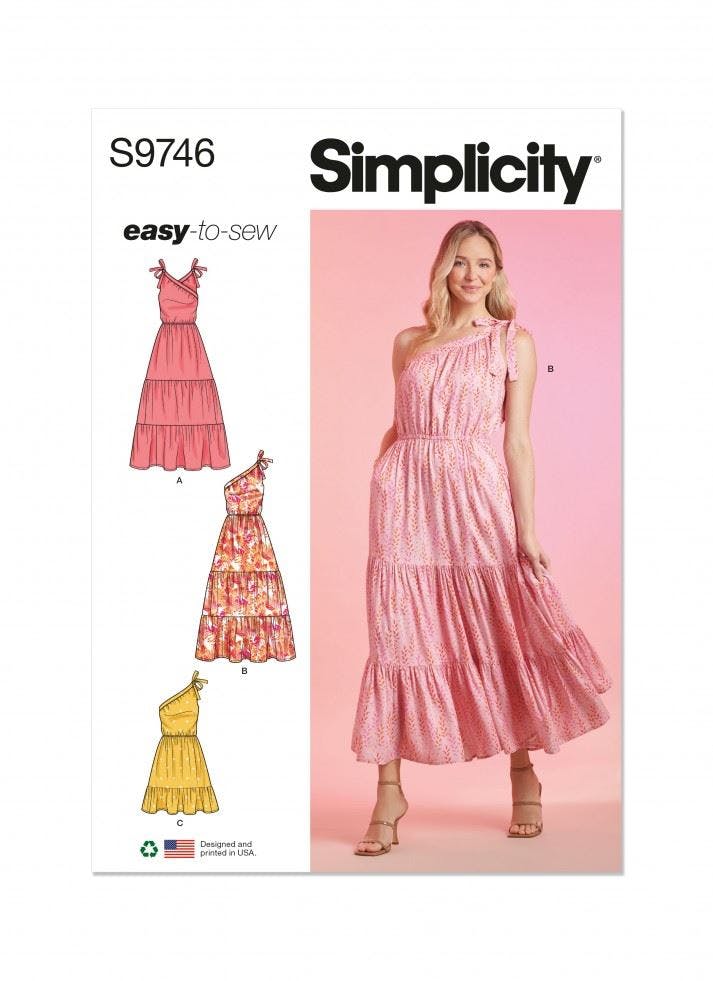 Simplicity Women's Sewing Pattern 9746, Dresses For H5 (6-8-10-12-14) - Easy - U5 (16-18-20-22-24)