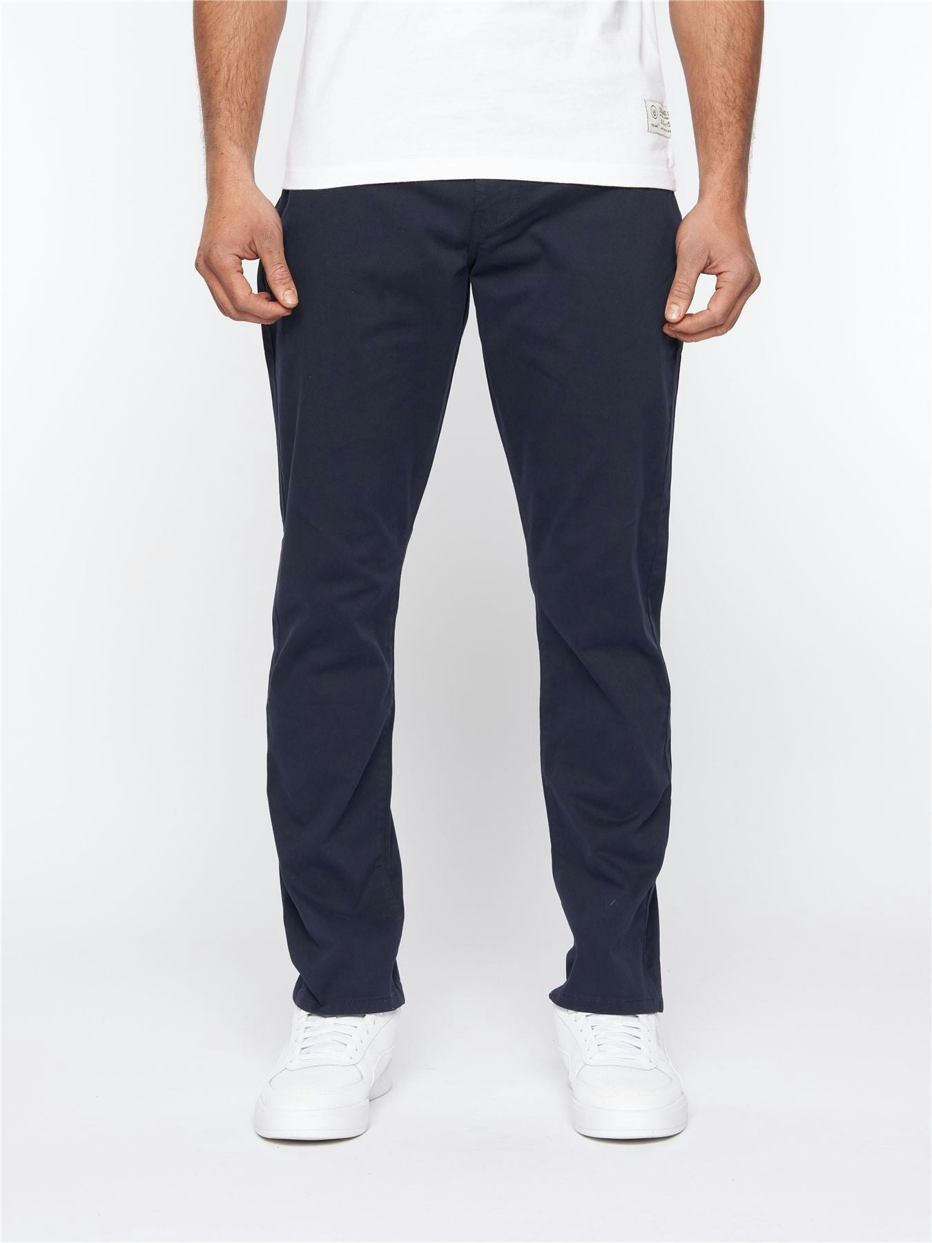 Duck And Cover Men's Franztown Chinos Navy - W30 L32