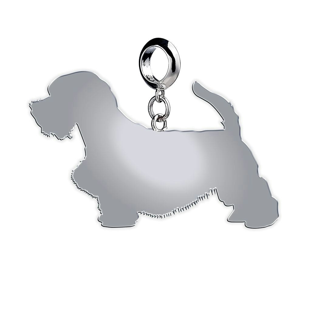 Mylee London Silver Sealyham Terrier Silhouette Charm - Slider Charm - No