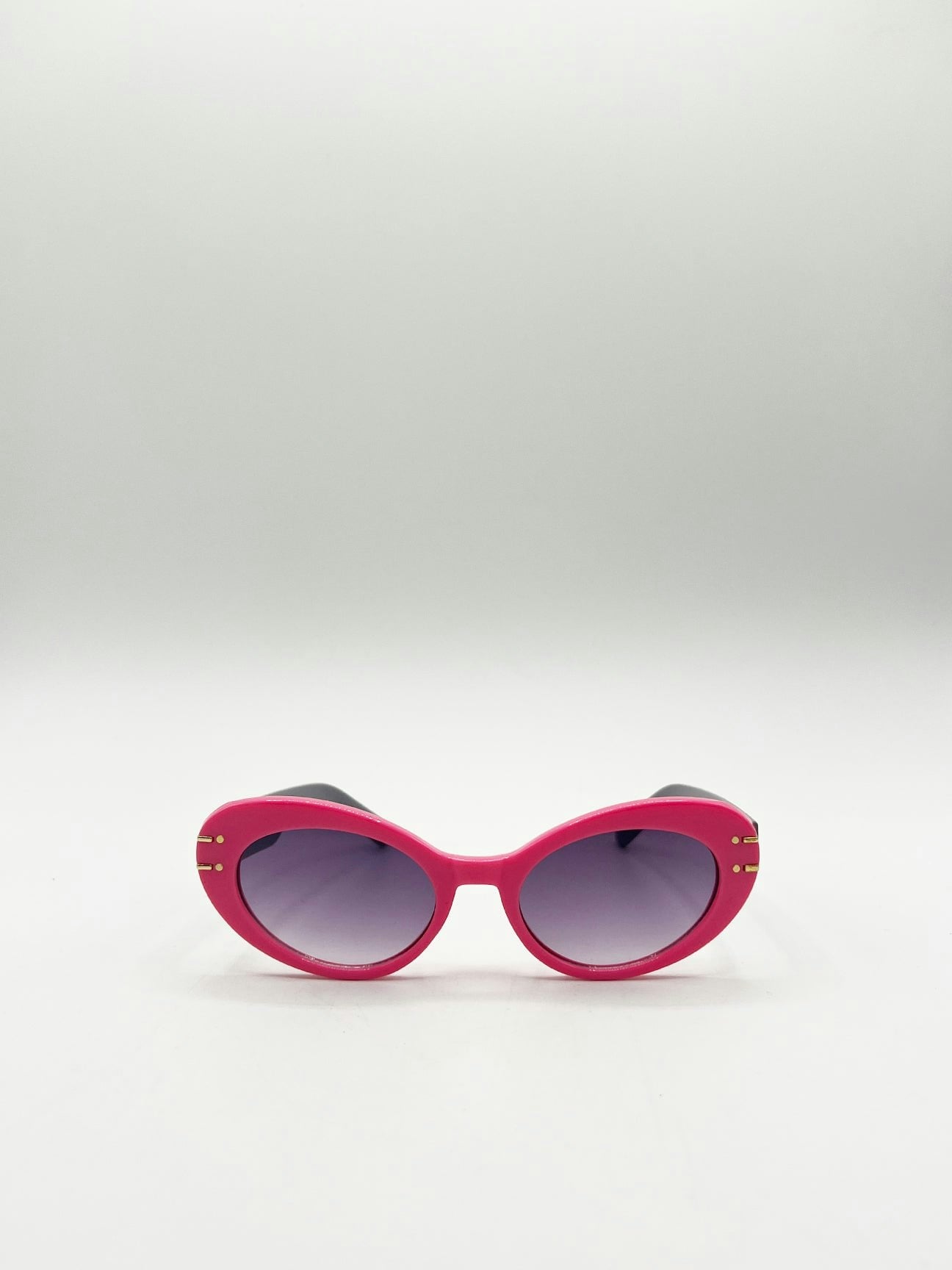 Svnx Pink Oval Cat-Eye Sunglasses In Hot - One Size