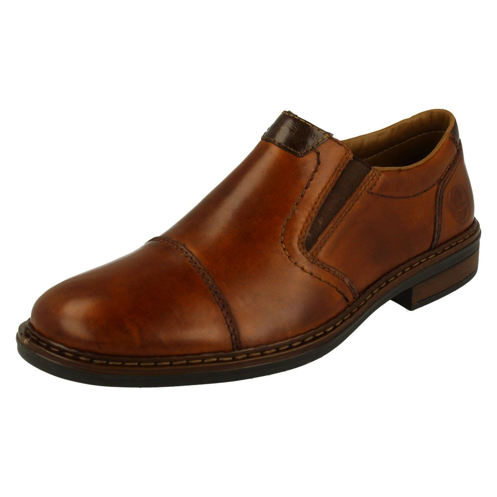 Rieker Men's Brown Extra Wide Slip On Shoes 17659 - Uk 8