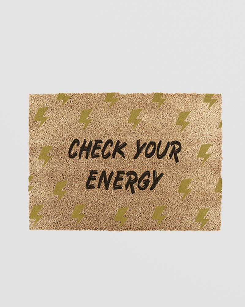 Artsy Doormats Check Your Energy Doormat (60 X 40Cm)
