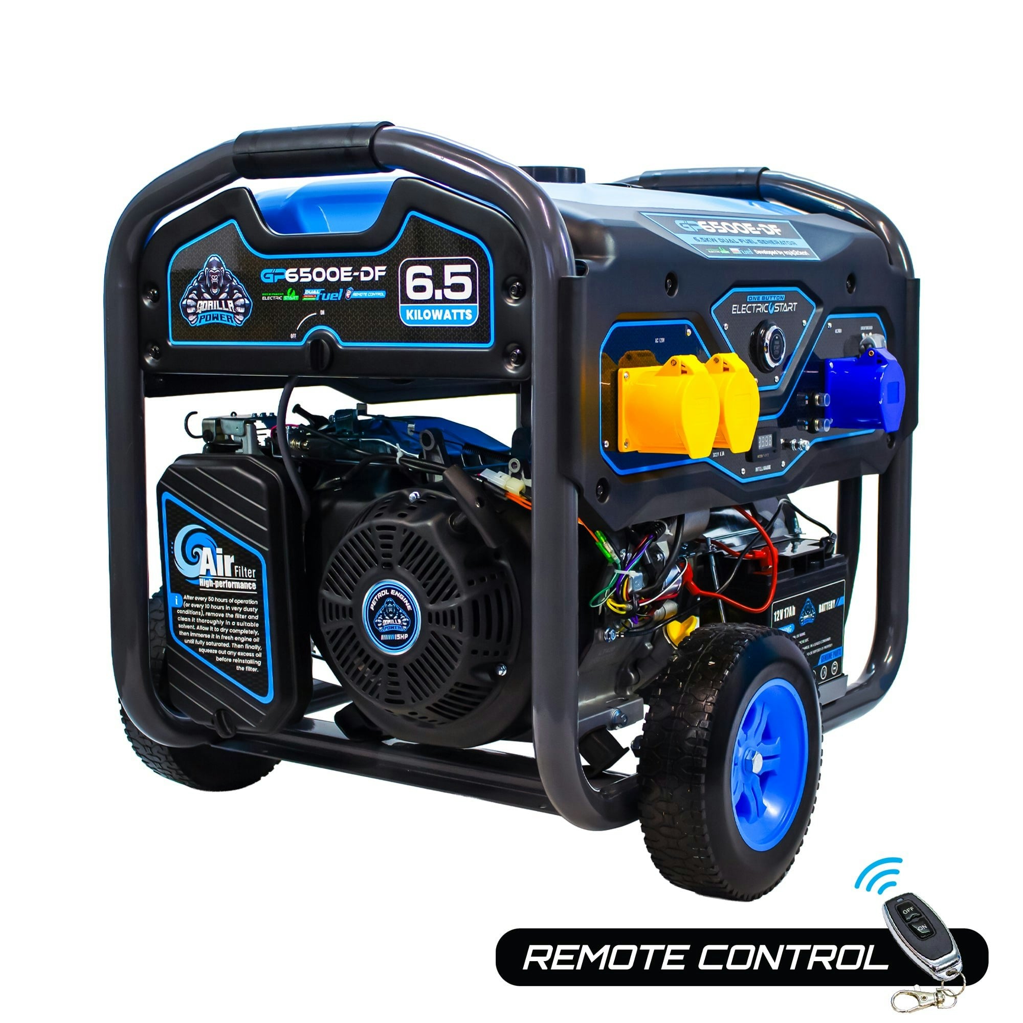 Gorilla Power Equip2clean 6500W Dual-Fuel Generator With Electric Start - Gp6500e-Df – High Performance & Versatile Power