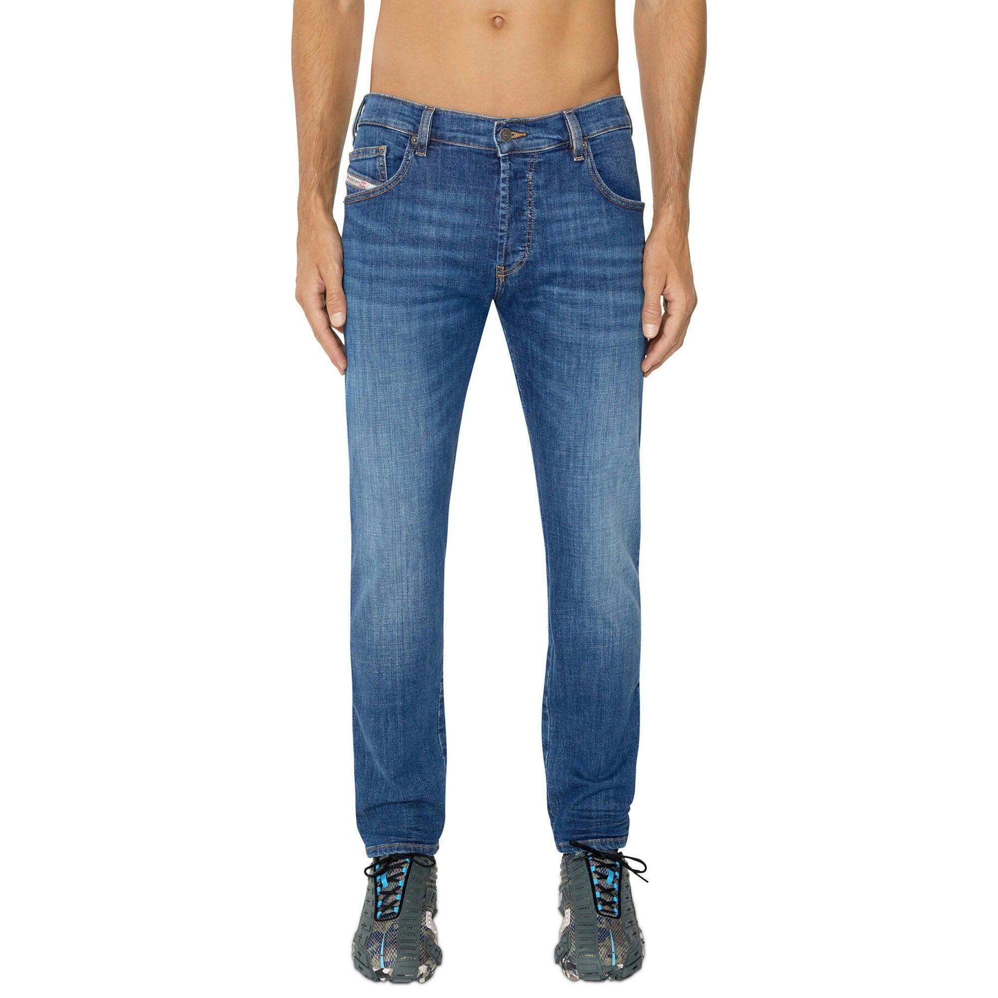 Diesel Blue D-Yennox 0Ihar Tapered Fit Jeans - Mid - 32/30