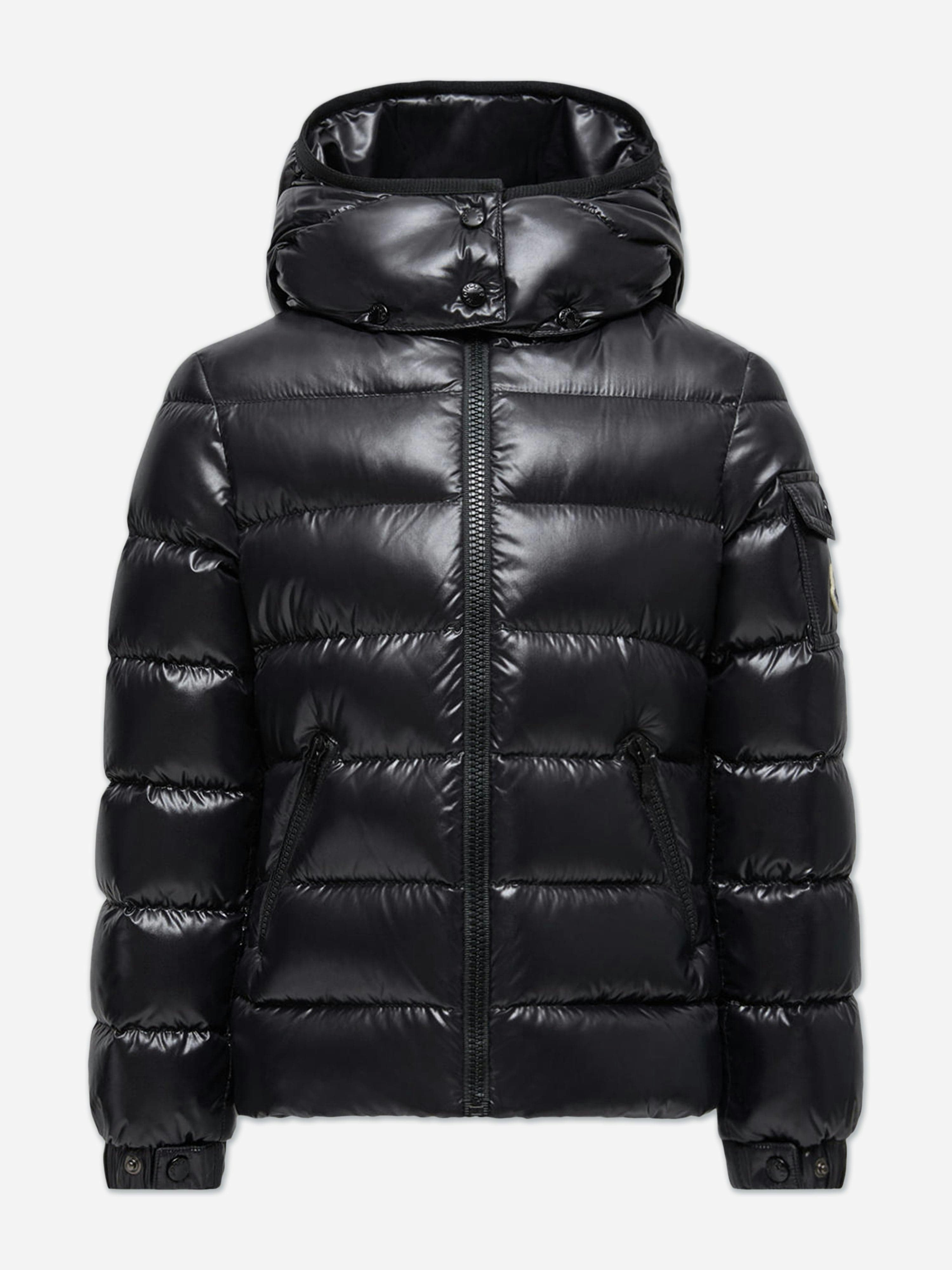 Moncler Enfant Girls Black Down Padded Bady Jacket In - 4 Yrs