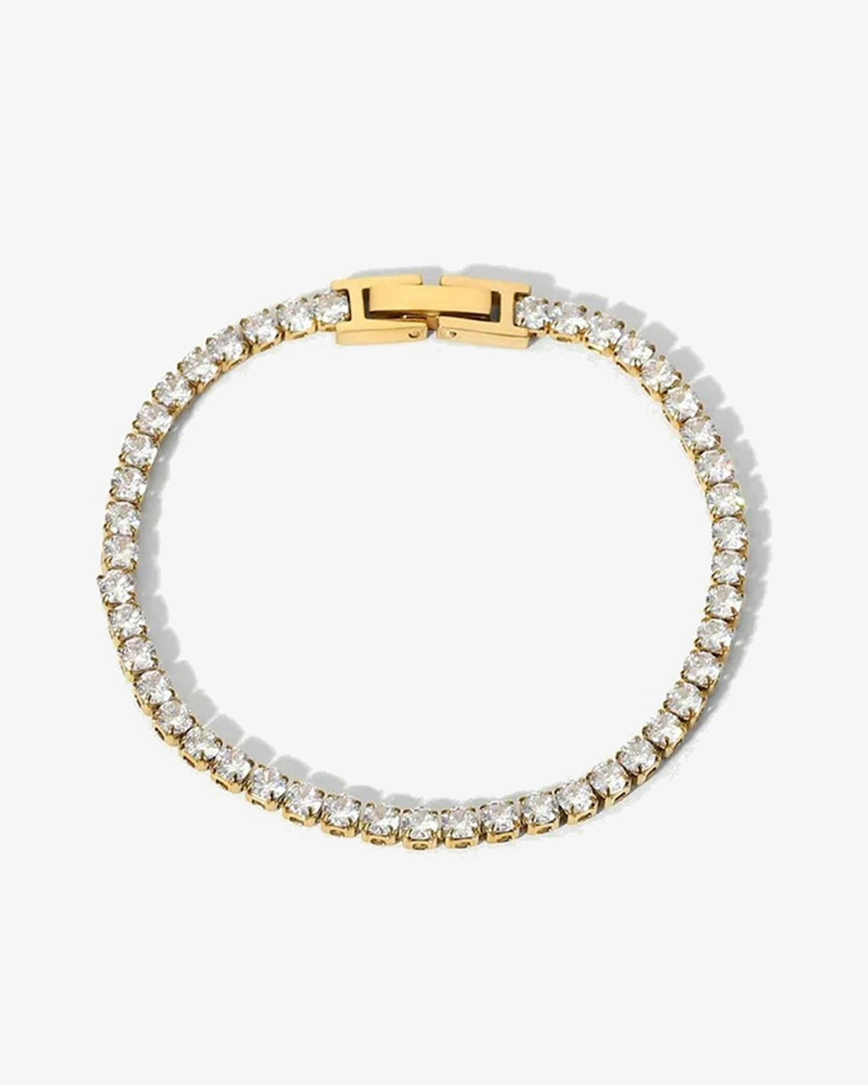 Elk & Bloom Gold 14K Solitaire Tennis Bracelet - No Thank You