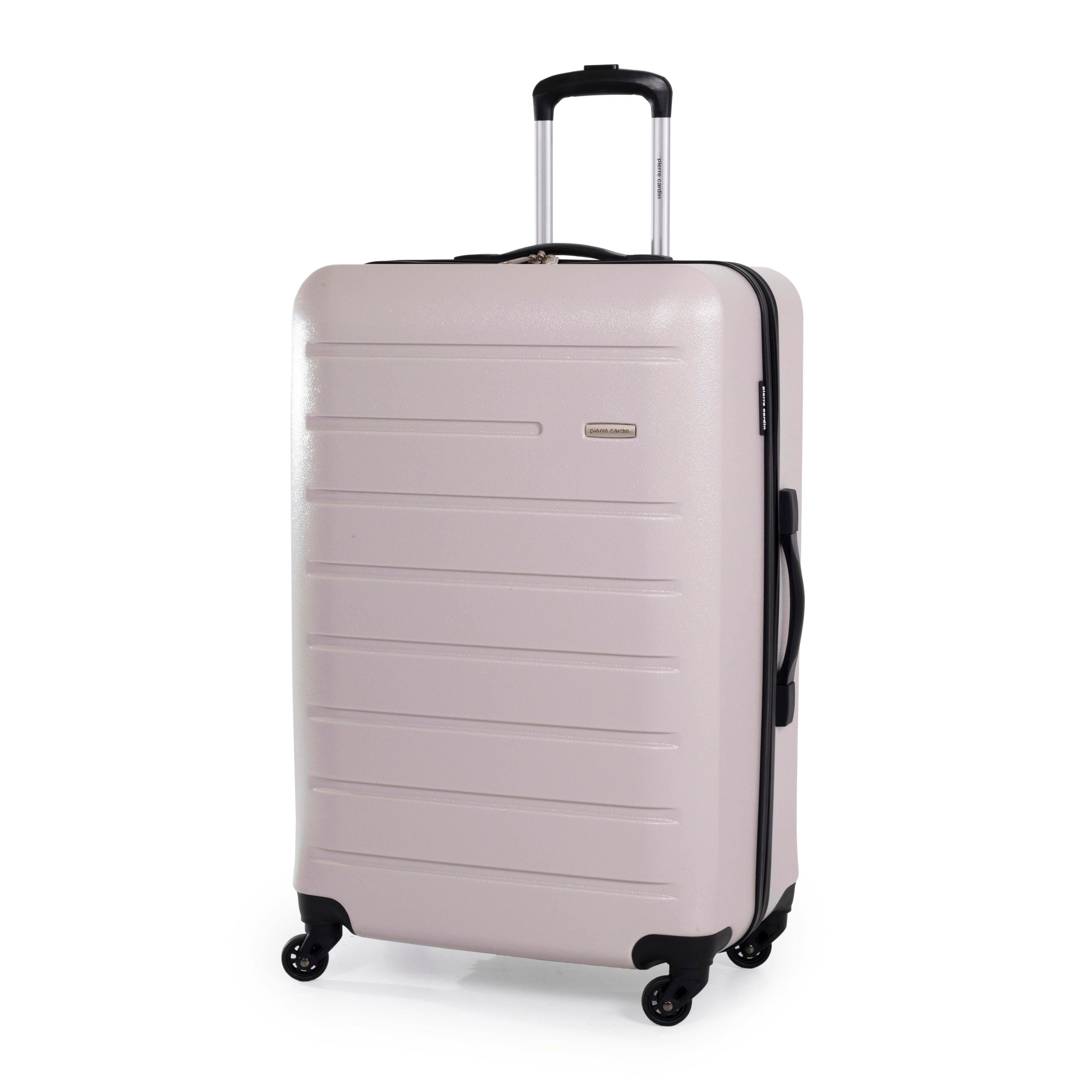 Pierre Cardin Voyager Hard Shell Lightweight Luggage 4 Wheel Durable Travel Suitcase - Large - 102 Ltrs - Abs
