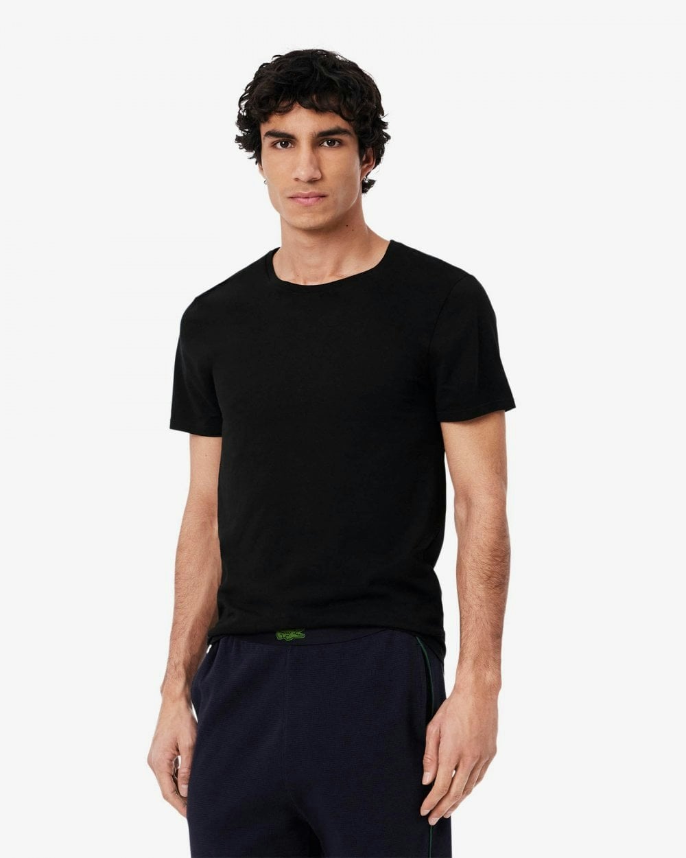 Lacoste Men's Black 3-Pack Plain T-Shirts - 031 - 031 - M