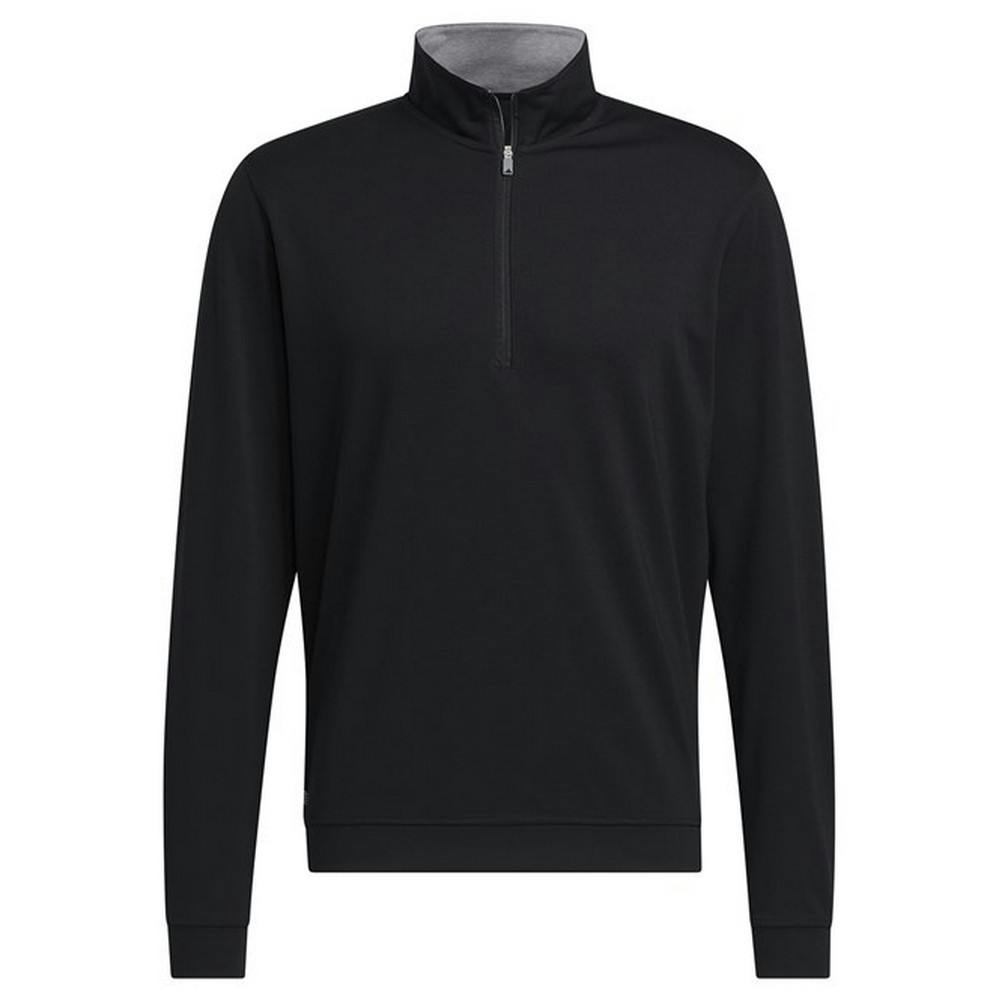 Adidas Men's Black Elevated Quarter Zip Sweatshirt - Xxl