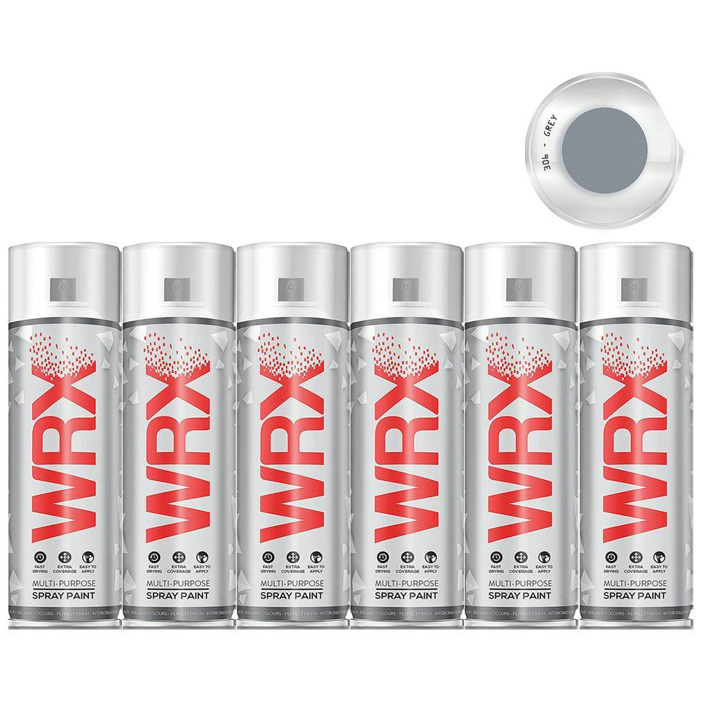 Rackhams Grey 12X Wrx Gloss Spray Paint Acrylic 400Ml - Image 7