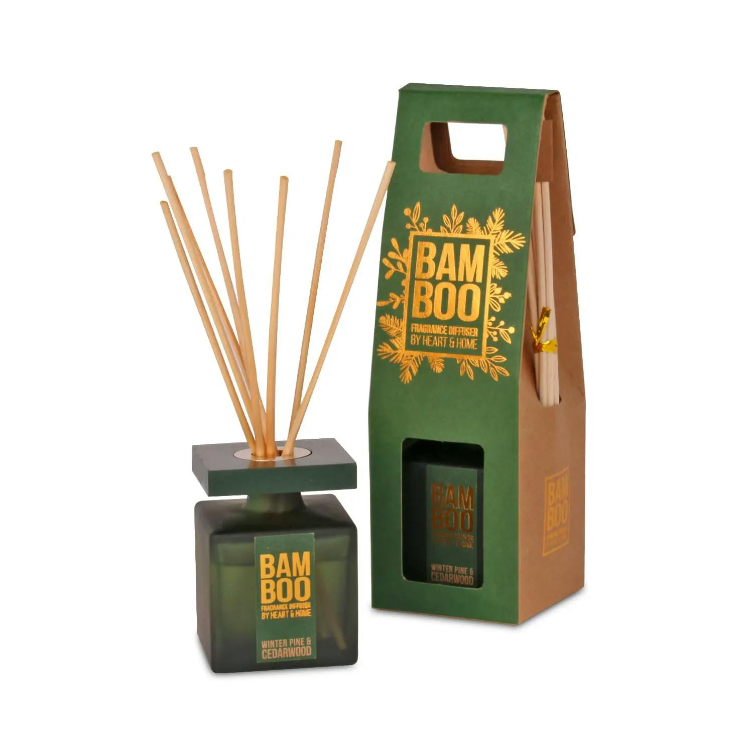 Rackhams Gold Winter Pine & Cedarwood - Bamboo Fragrance Diffuser