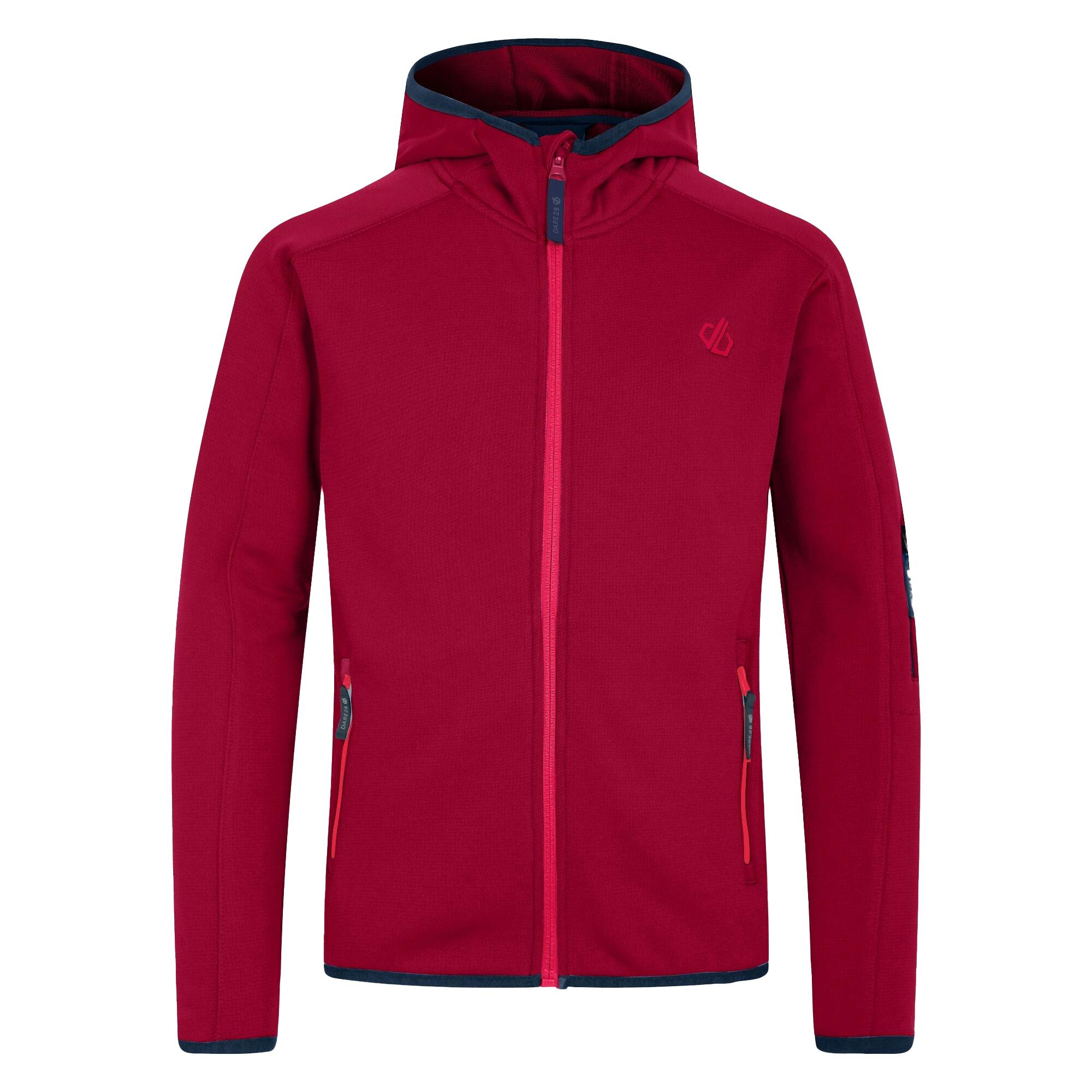 Dare 2B Childrens/Kids Explore Marl Fleece Jacket - Beetroot - 13 Years - Beetroot - 100% Mixed