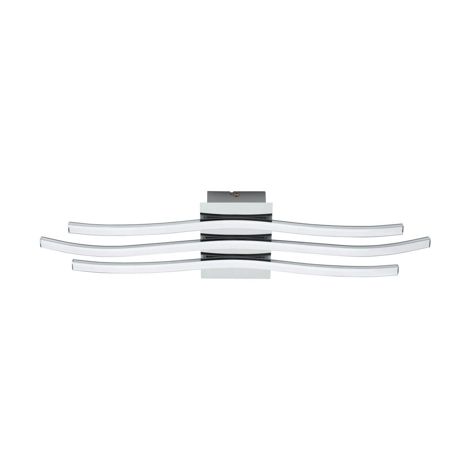 Rackhams Light/White Wall Flush Ceiling Colour Chrome Shade Plastic Bulb Led 26W Incl.