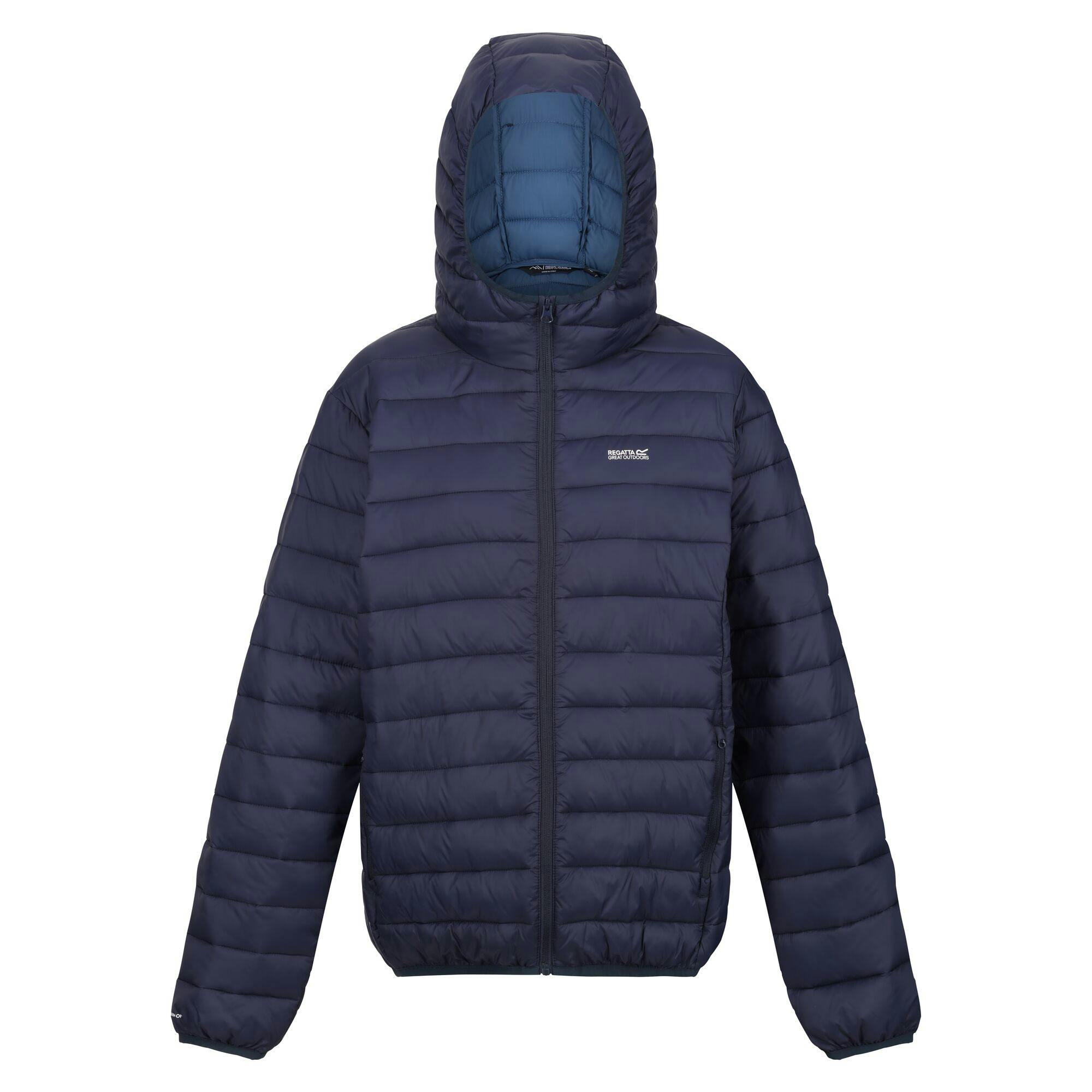 Regatta Women's / Marizion Hooded Padded Jacket - Navy/Sea Haze - 10 Uk - Navy/Sea Haze - 100% Polyamide