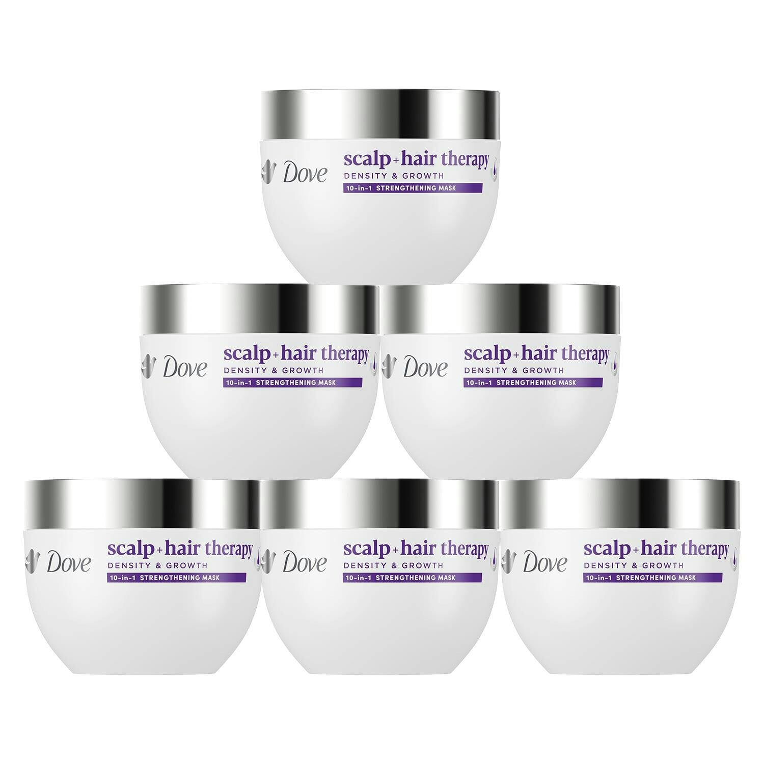 Dove White Scalp+ Hair Therapy Density & Growth Biotin 10In1 Mask 270Ml, 6Pack In - Image 4