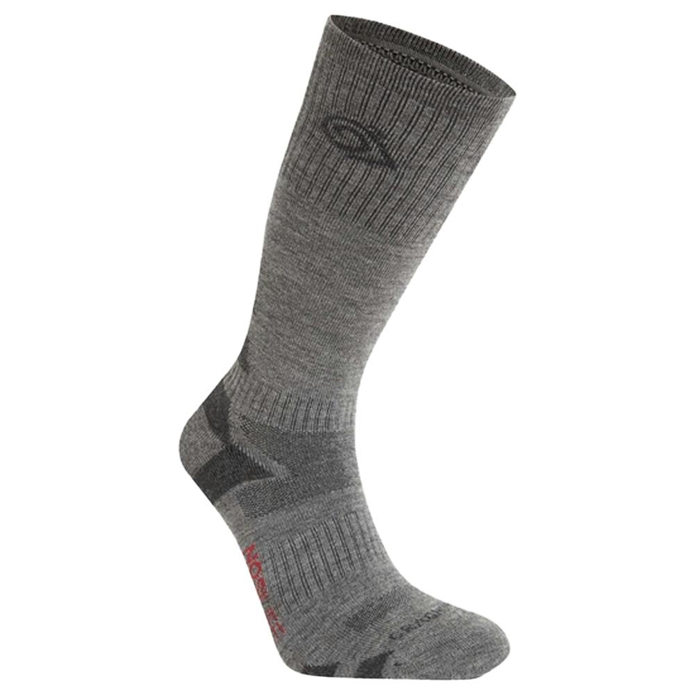 Craghoppers Unisex Grey/Black Adult Wool Blend Insect Repellent Advent Socks - Coast Pepper - Coast Pepper - 9 Uk-12 Uk - 38% Merino Wool/38% Polypropylene/23% Polyamide/1% Elastane