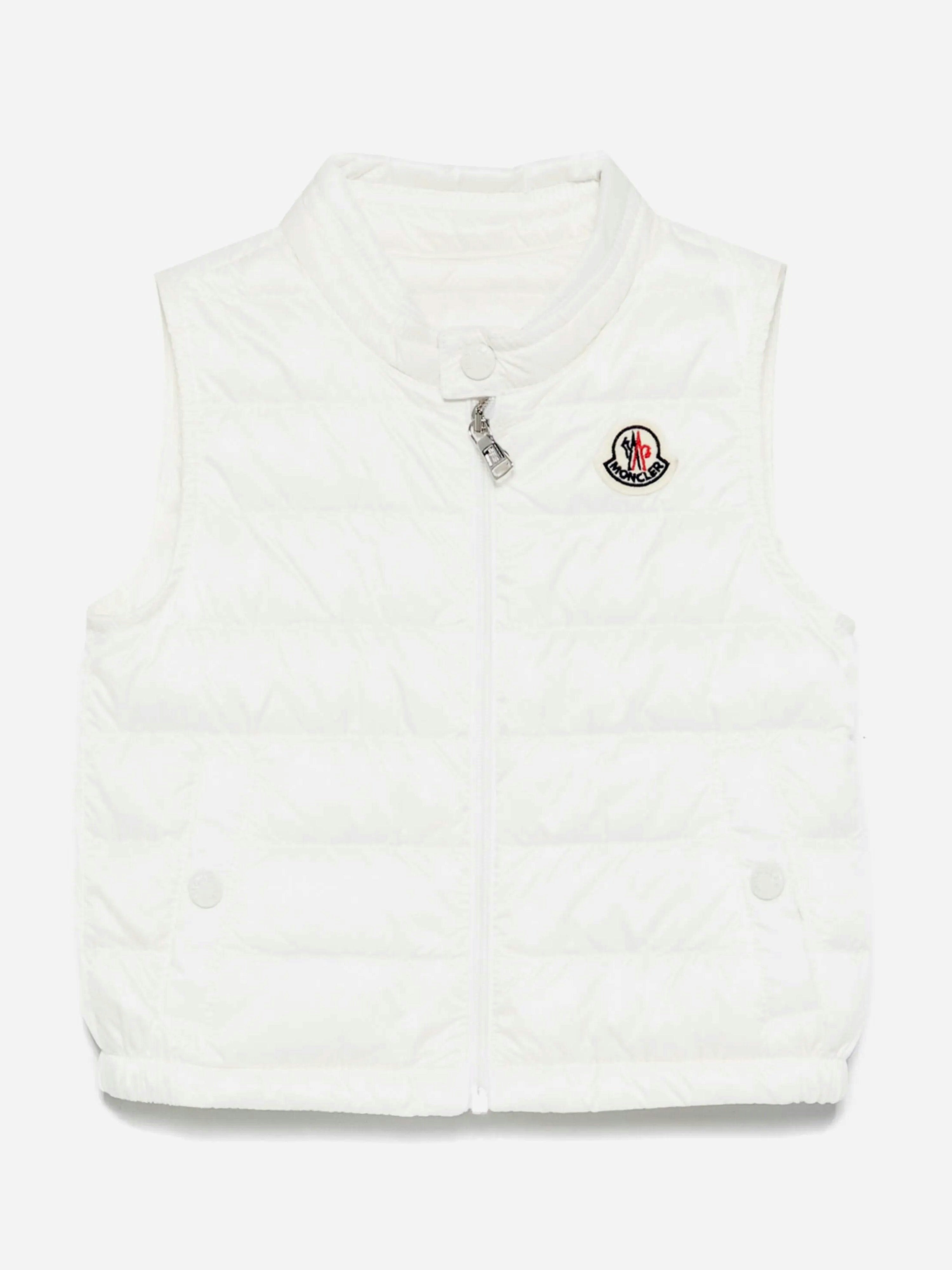 Moncler Enfant Men's Ivory Baby Boys Down Padded New Amaury Gilet In - 6 - 9 Mths