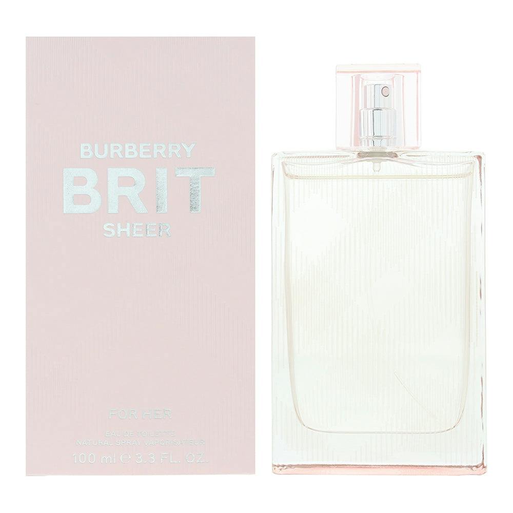 Burberry Light/Peach/Green Brit Sheer For Her Eau De Toilette 100Ml - Image 19