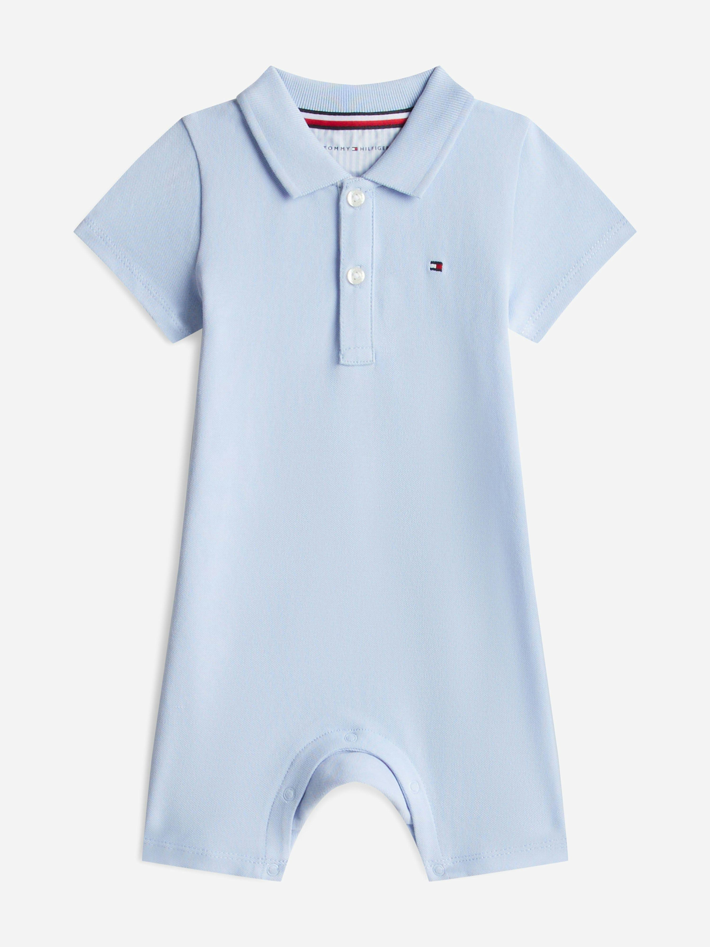 Tommy Hilfiger Men's Blue Baby Boys Essential Polo Shortie In - Navy - 0 - 6 Mths