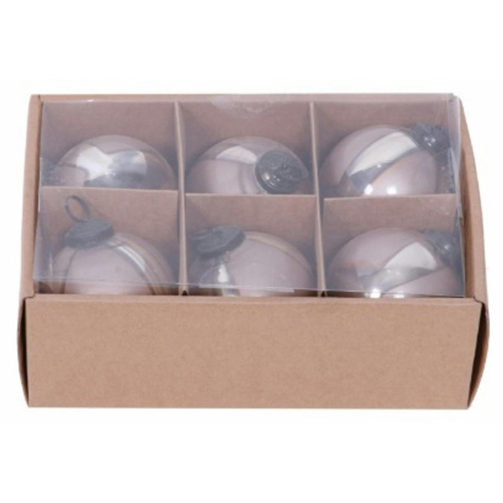 Hill Interiors Ombre Bauble (Pack Of 6) - Coffee - Coffee - One Size - 100% Mixed