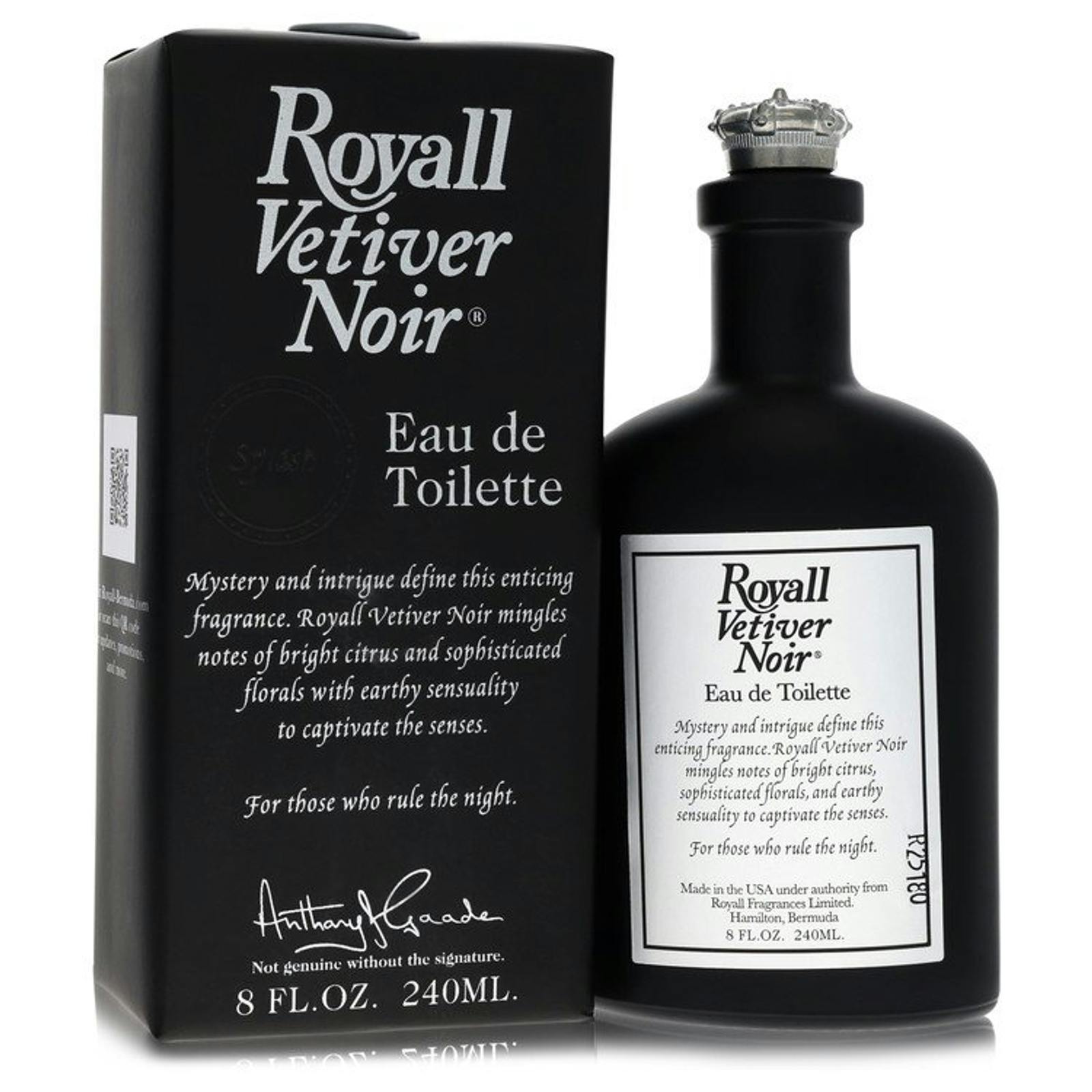 Royall Fragrances Men's Dark Royall Vetiver Noir By Eau De Toilette 8 Oz For 240 Ml