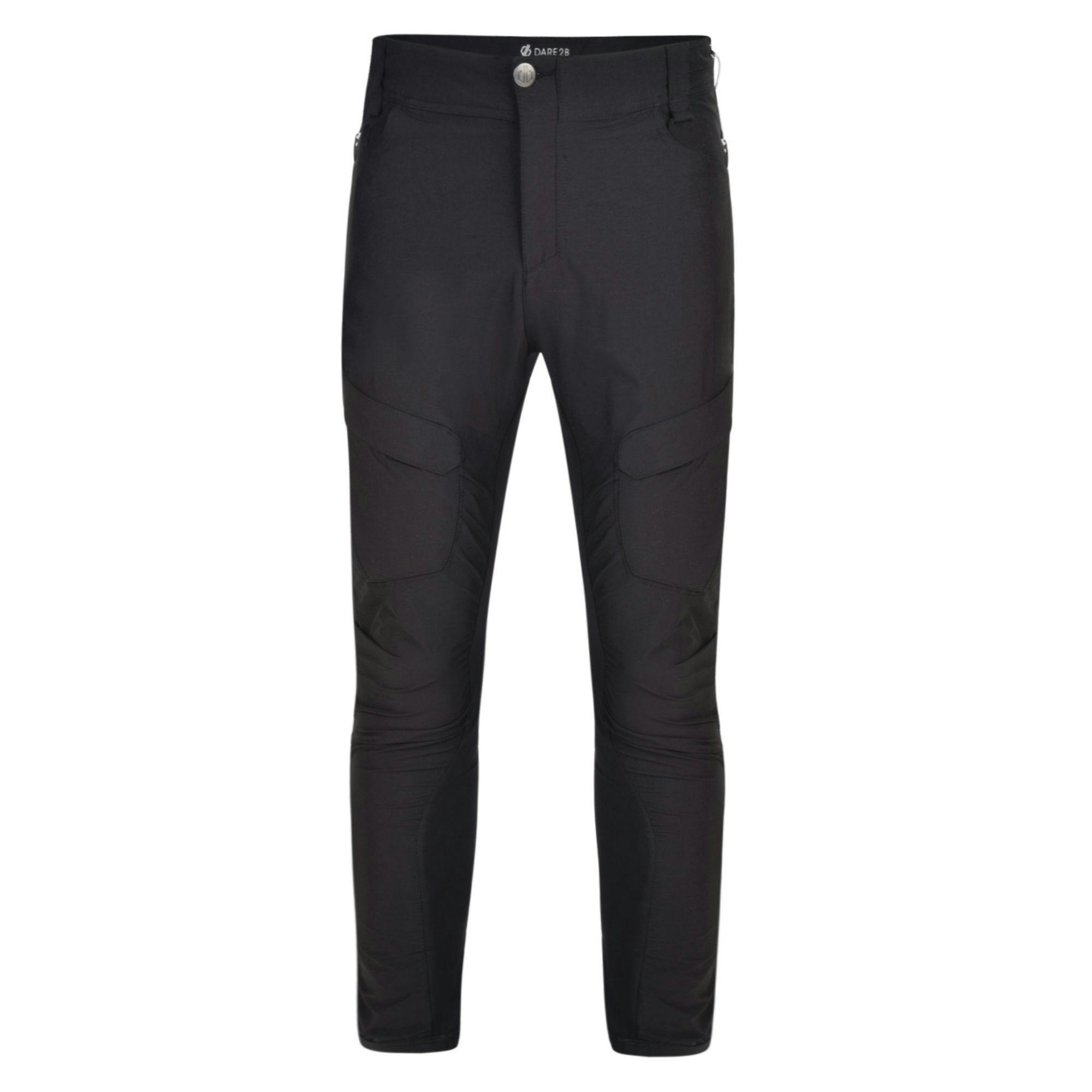 Dare 2B Men's Black Tuned In Ii Multi Pocket Walking Trousers - 34L - 92% Polyacrylic/8% Elastane