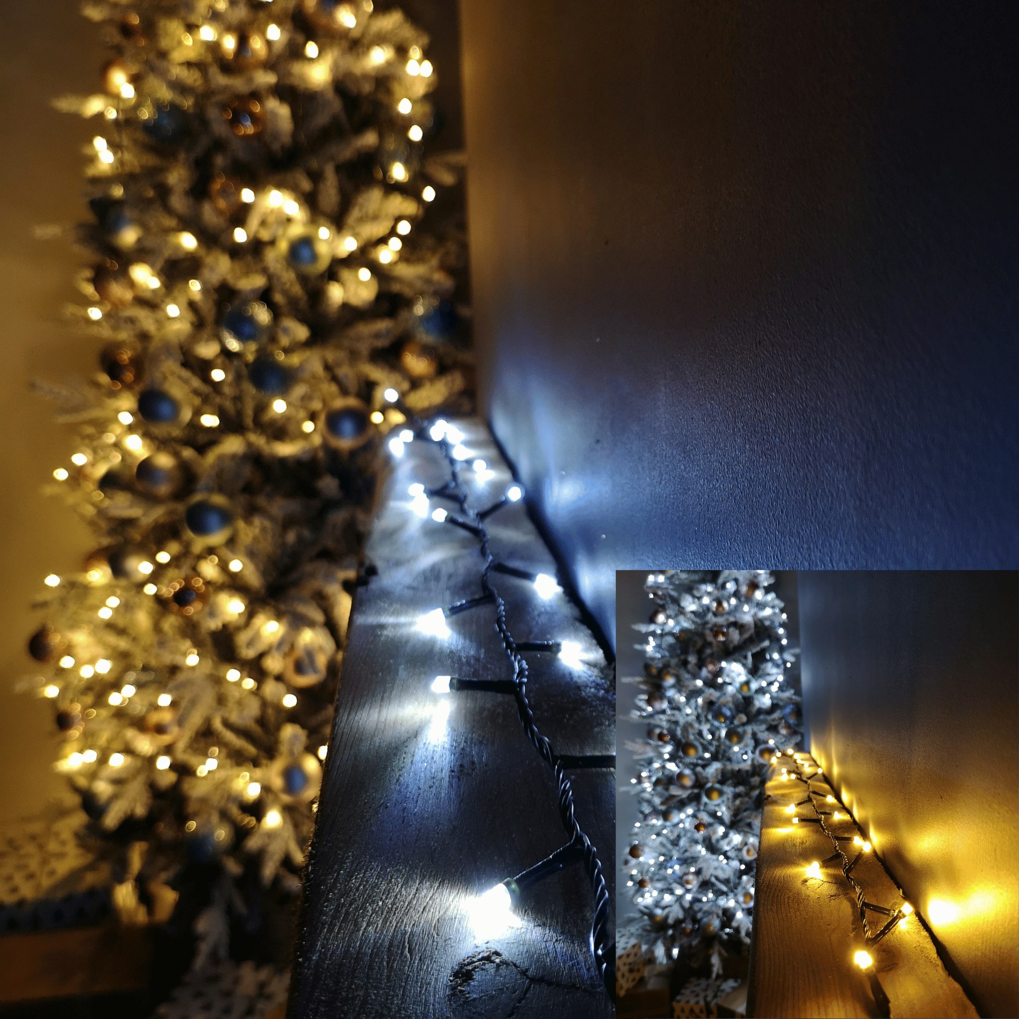 Samuel Alexander White Or Warm Colour Changing String Connectable Led Lights Christmas Decorations Medium