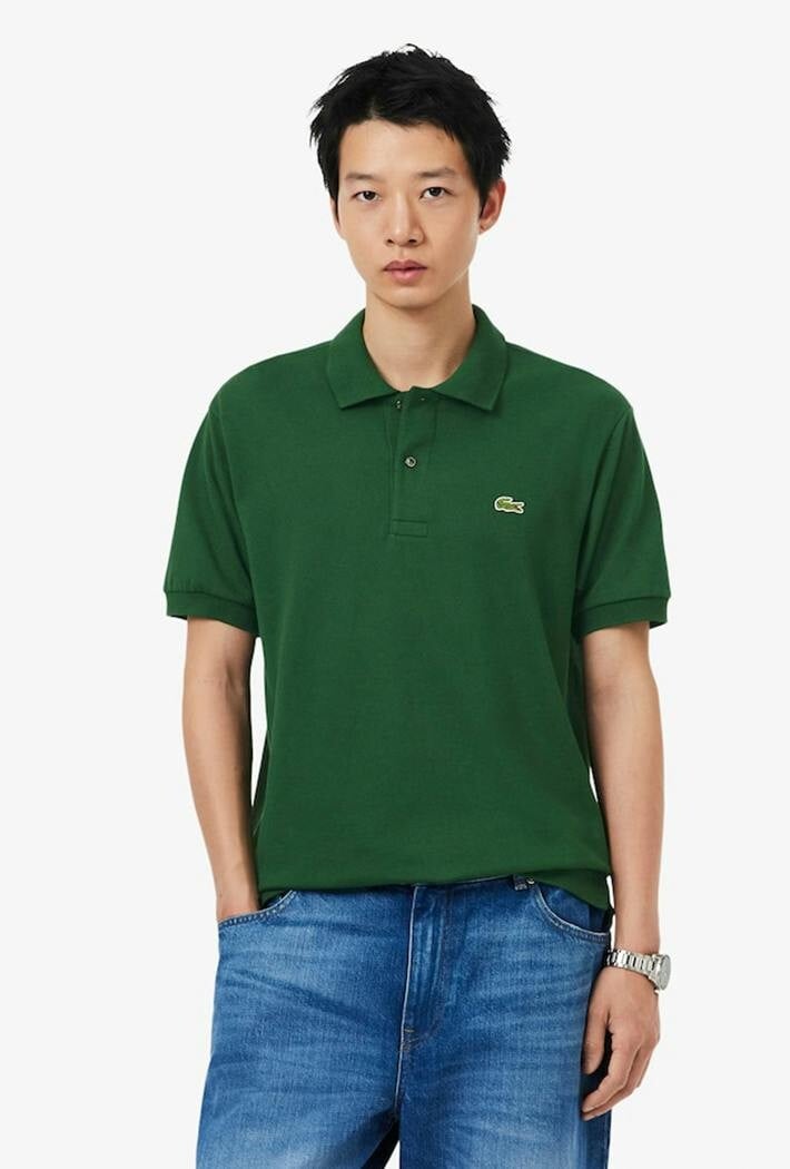 Classic Fit L1212 Croc Logo Polo Shirt Men's Pine/Cotton - Image 18
