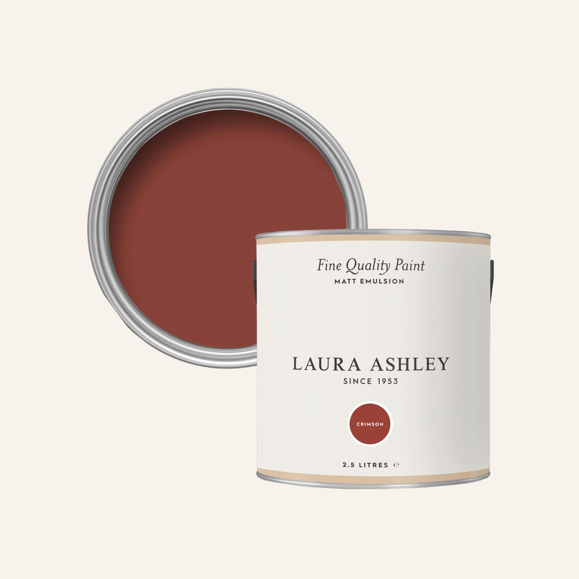 Rackhams Crimson Matt Emulsion 2.5L Paint - 2.5